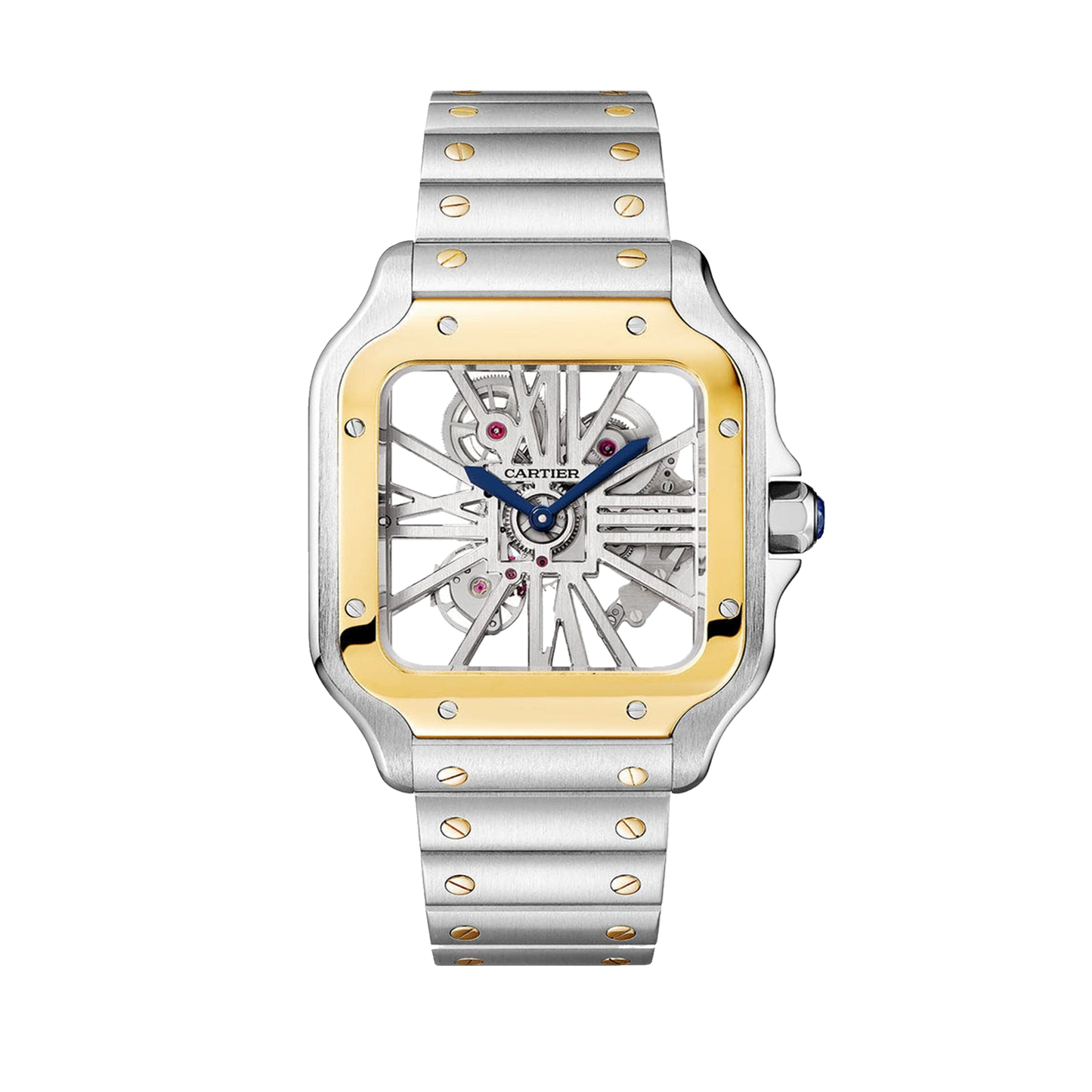 Cartier Santos de Cartier Skeleton Two Tone Steel