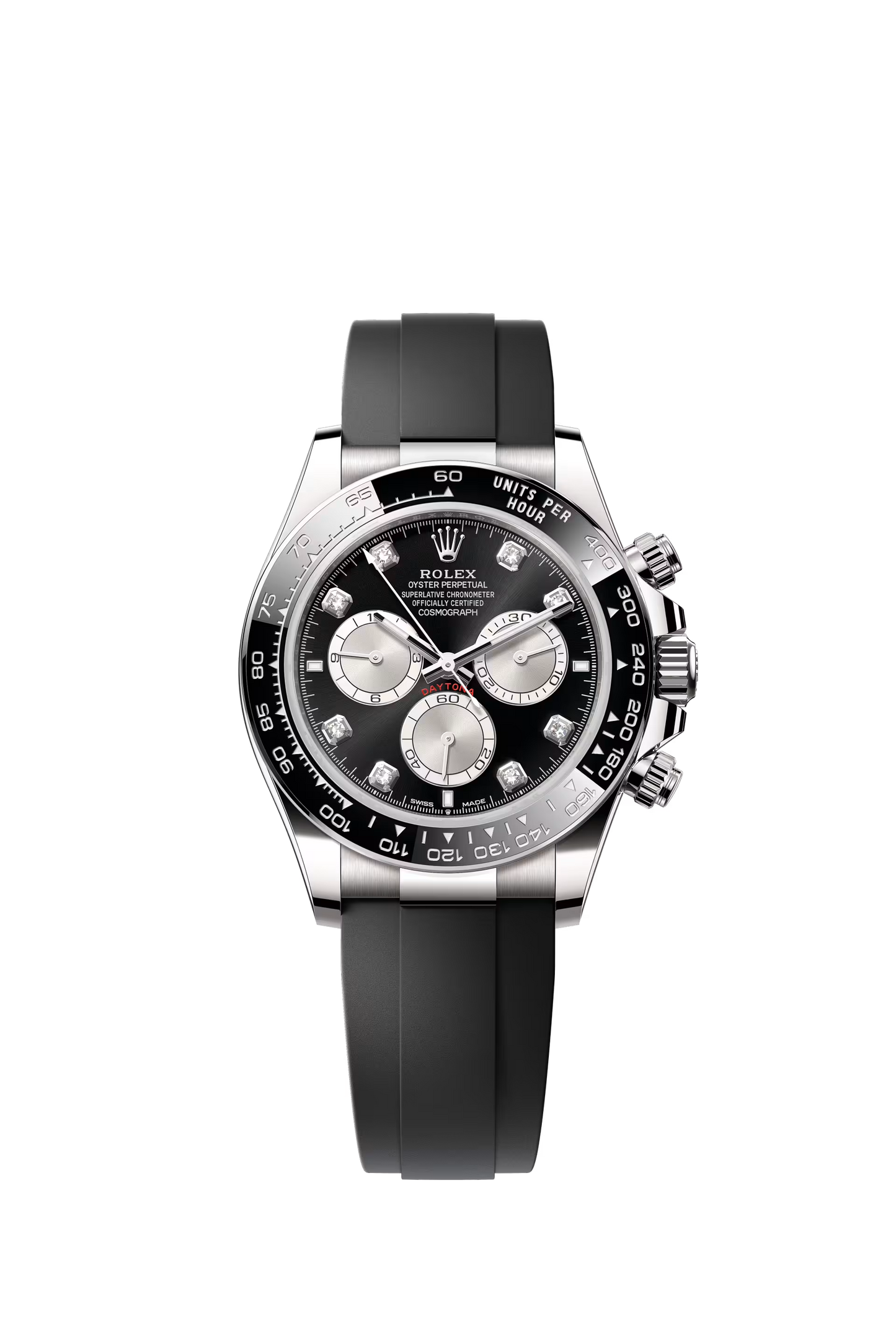 Rolex Cosmograph Daytona 40 mm 126519LN in white gold with Oysterflex