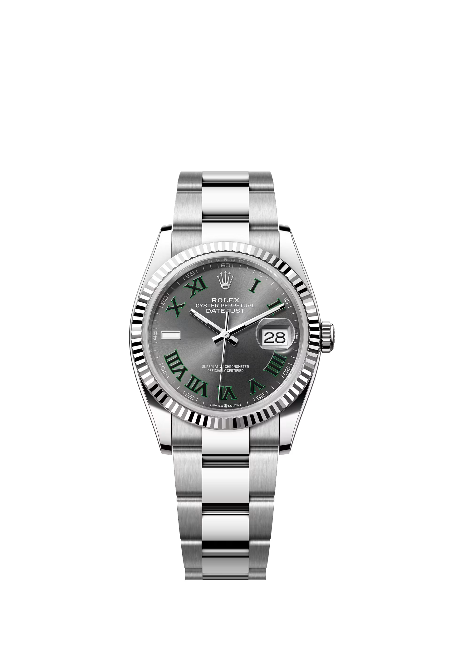 Rolex Datejust 36 Ref. 126234 Slate Wimbledon Dial Oyster Bracelet