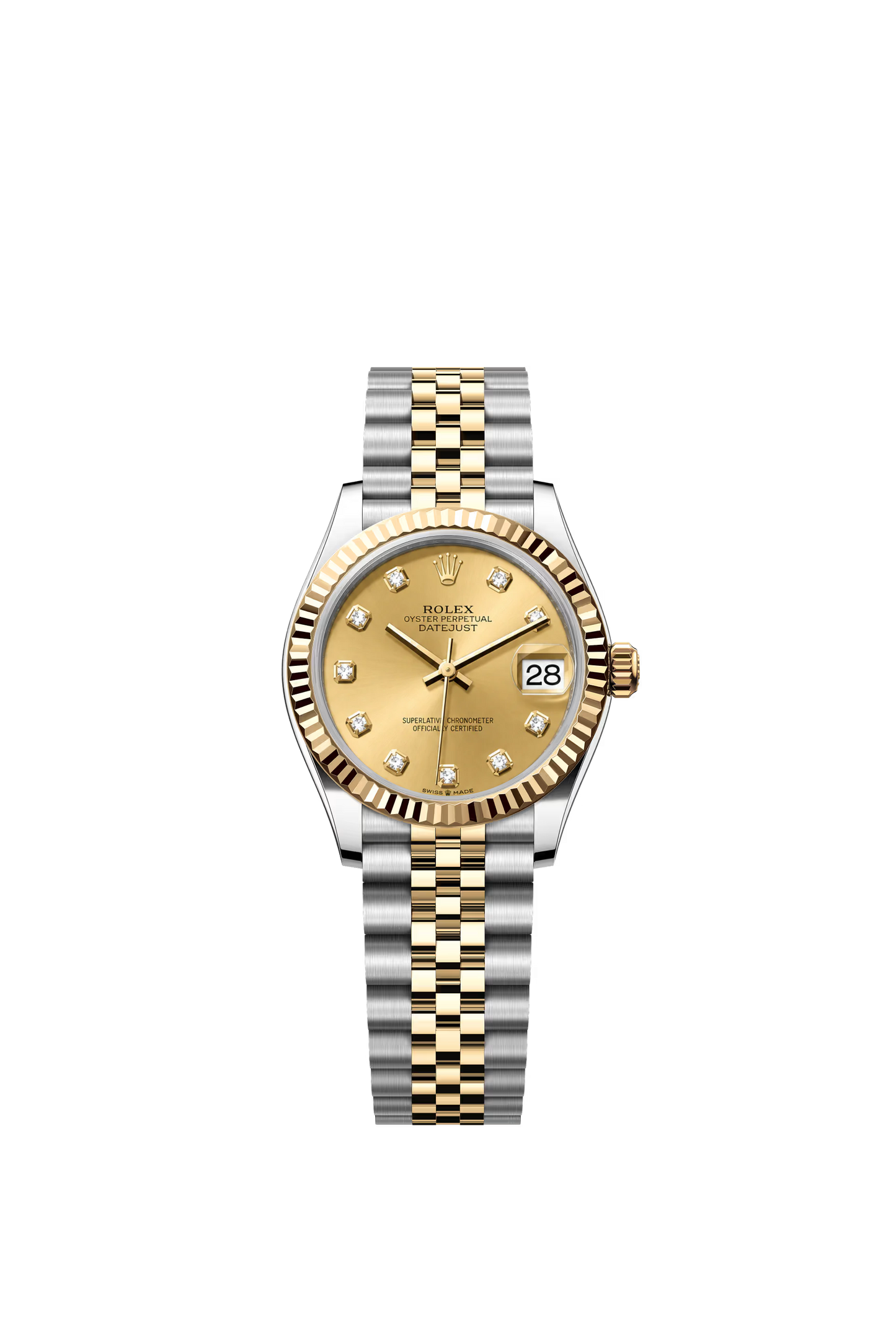 Rolex Datejust 31 Ref. 278273 Champagne Diamond Dial Jubilee