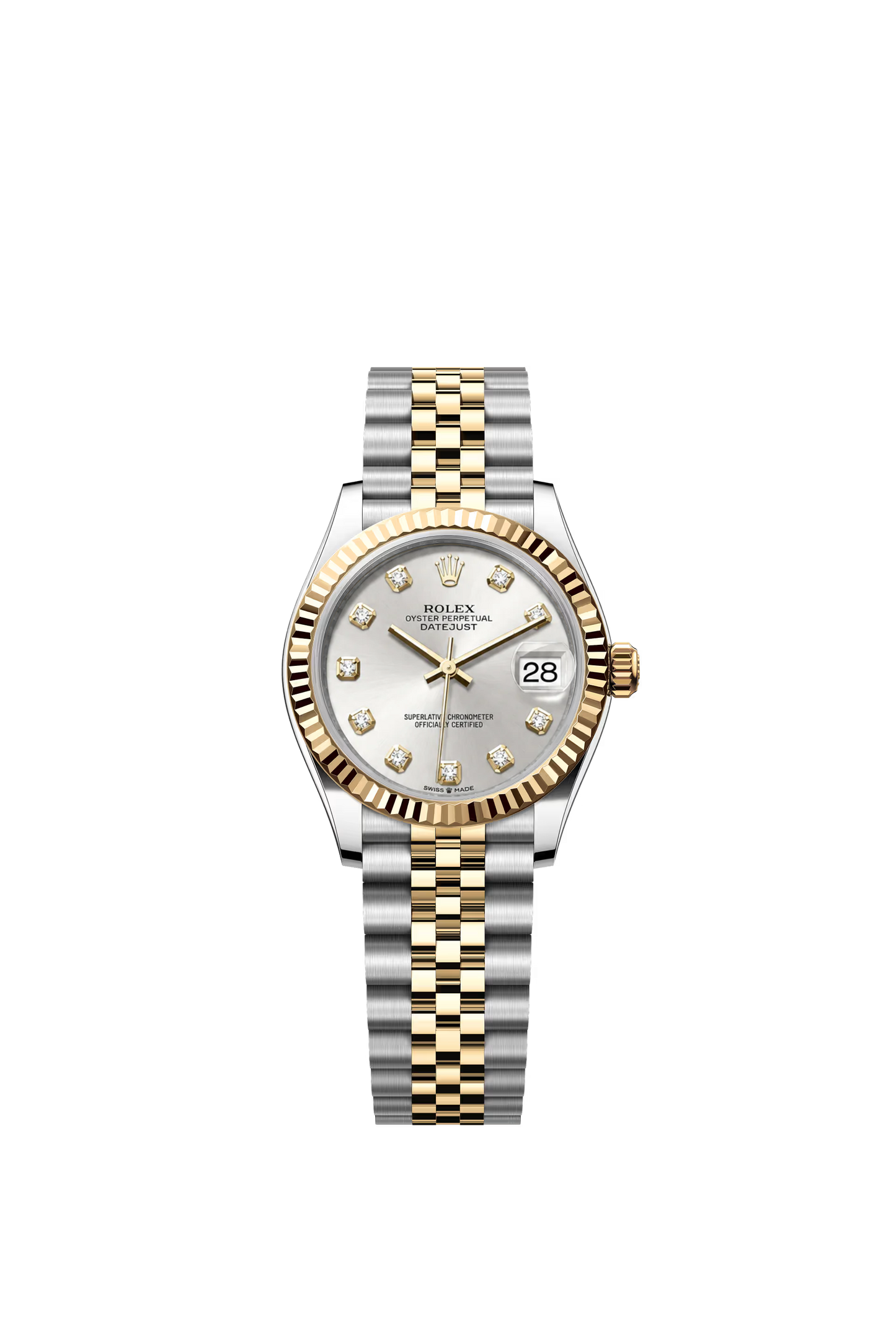 Rolex Datejust 31 Ref. 278273 Silver Diamond Dial Jubilee