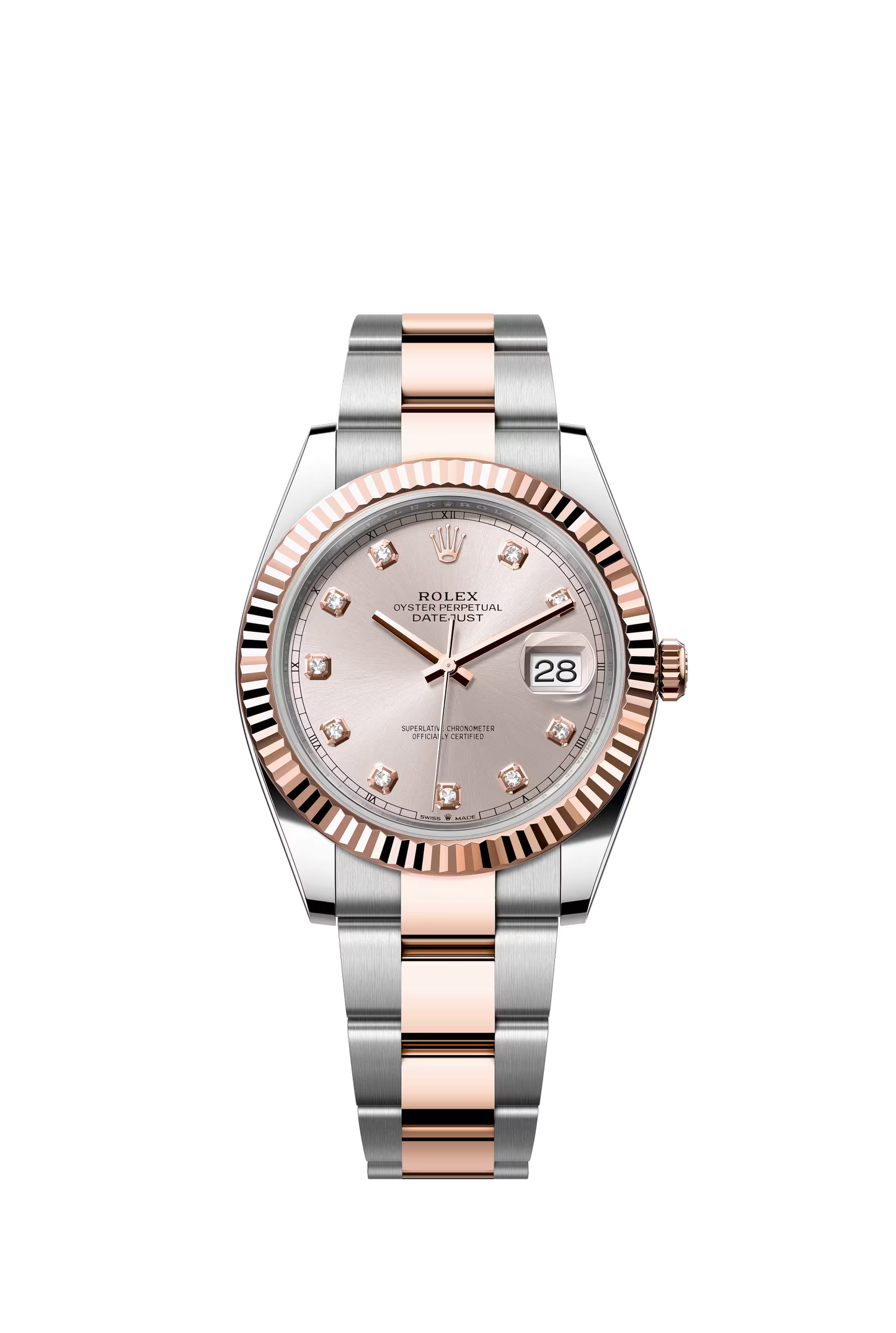 Rolex Datejust 41 Ref. 126331 Sundust Diamond Dial Fluted Bezel Oyster Bracelet