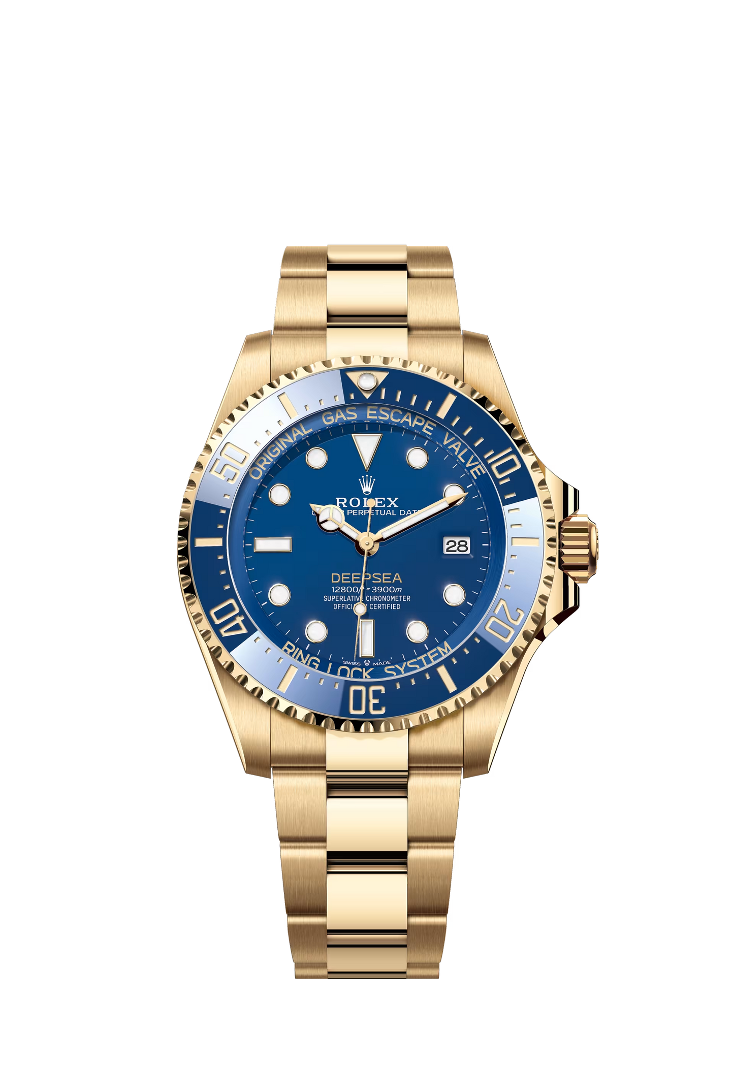 Rolex Sea-Dweller Deepsea 44 mm ref 136668LB in yellow gold with blue dial