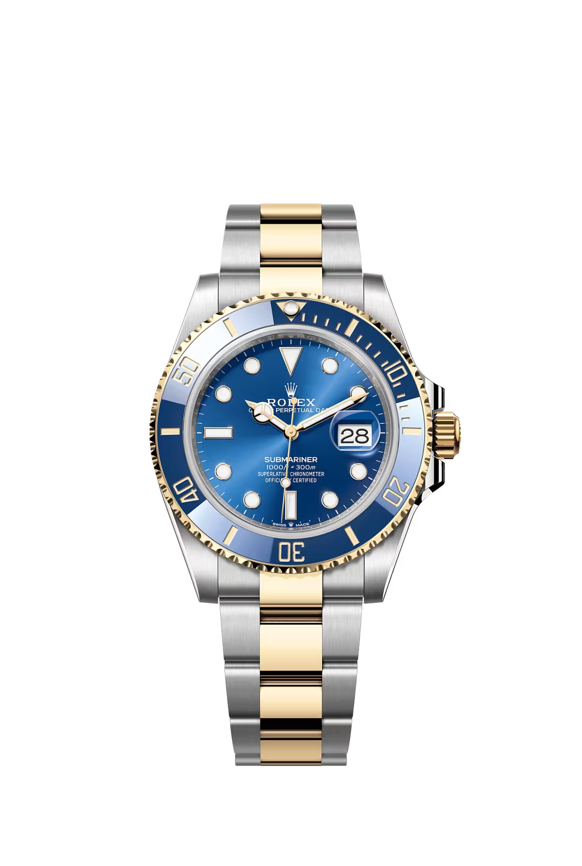 Rolex Submariner Date Ref. 126613LB 41mm Oystersteel Yellow Gold Blue Dial Blue Cerachrom Bezel Oyster Bracelet