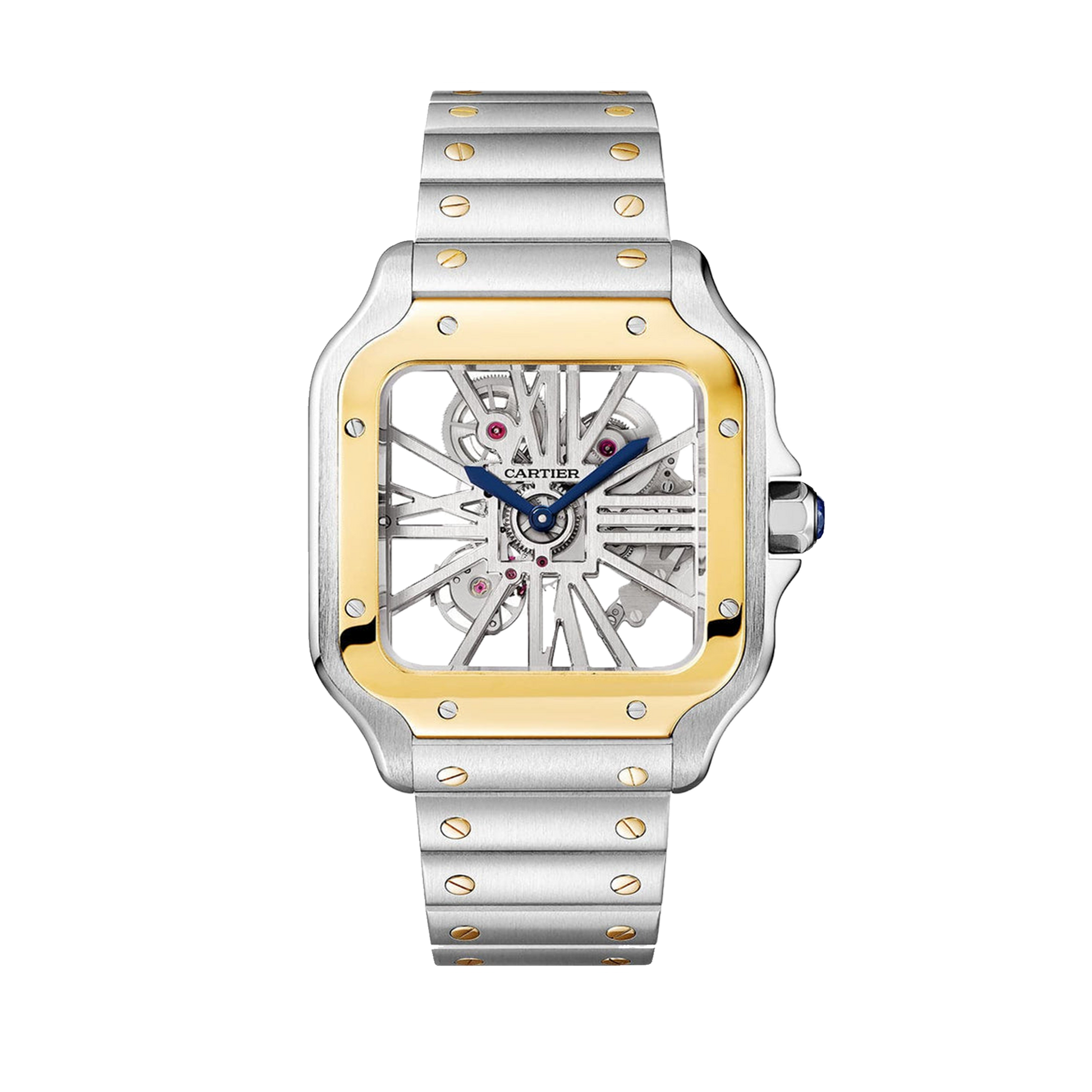 Cartier Santos de Cartier Skeleton Two Tone Steel