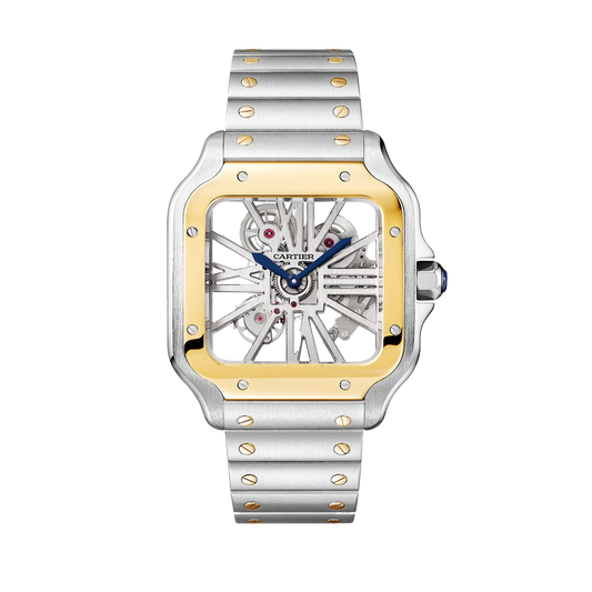 Cartier Santos de Cartier Skeleton Two Tone Steel