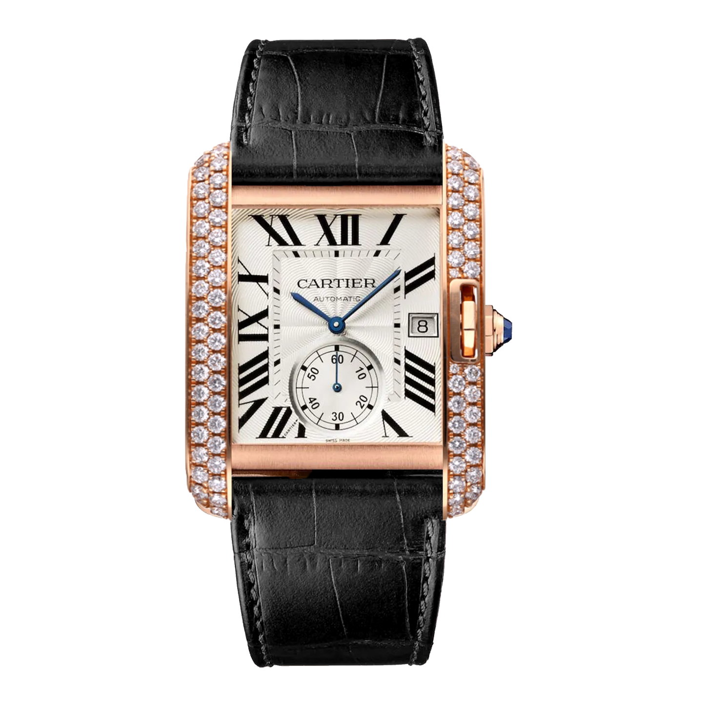 Cartier Tank Anglaise 3504 Rose Gold Diamond
