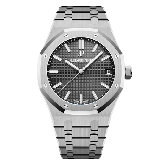 Audemars Piguet Royal Oak Selfwinding 15500ST.OO.1220ST.02 stainless steel watch with grey Grande Tapisserie dial and integrated bracelet