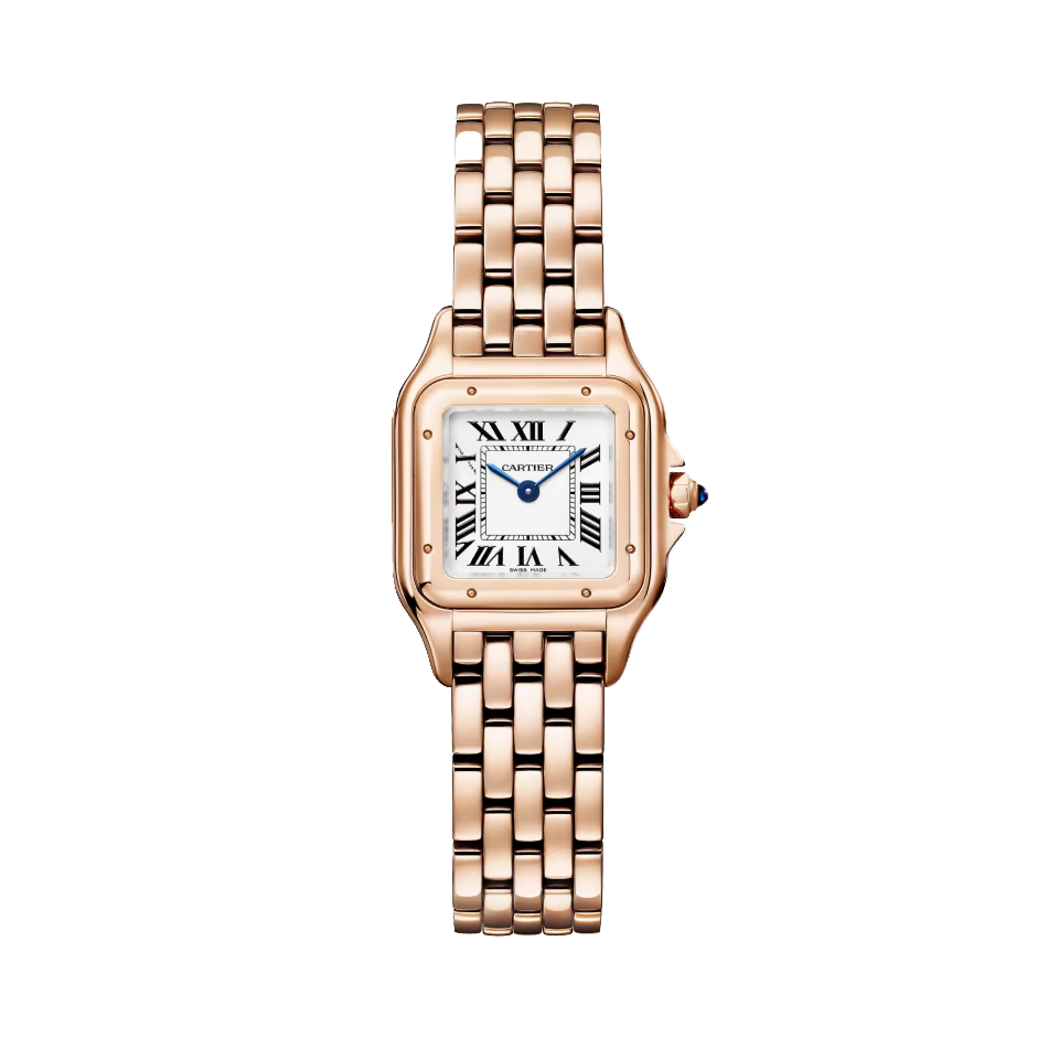 Cartier Panthère de Cartier Small rose gold watch with silver dial and rose gold bracelet