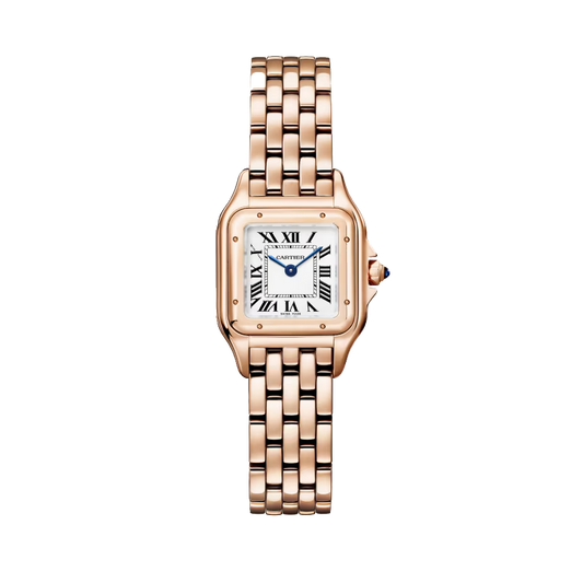 Cartier Panthère de Cartier Small rose gold watch with silver dial and rose gold bracelet