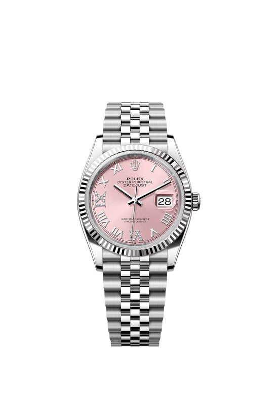 Datejust 36 mm WG Pink VI/XI Diamond Markers Ref. 126234