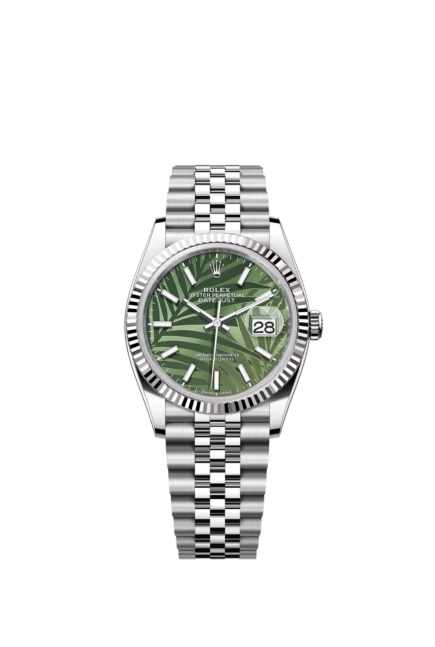Datejust 36 mm Olive Green Palm Motif Ref. 126234