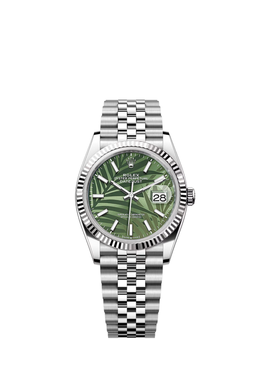 Datejust 36 mm Olive Green Paml Motif Ref. 126234