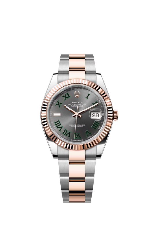 Datejust 41 mm Everose Gold "Wibledon" Ref. 126331