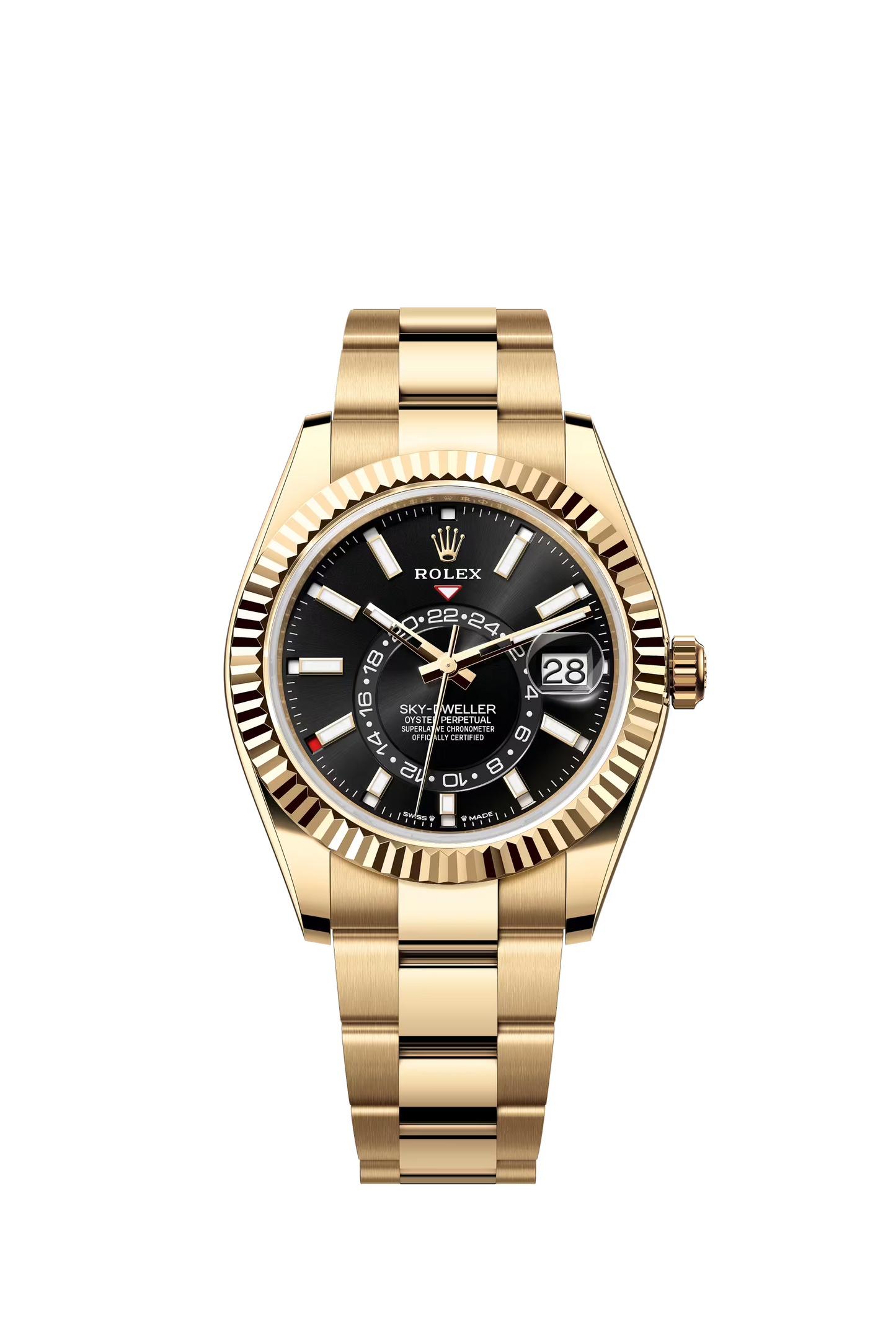 Sky Dweller Oyster 42 mm YG Black Dial Ref. 336938