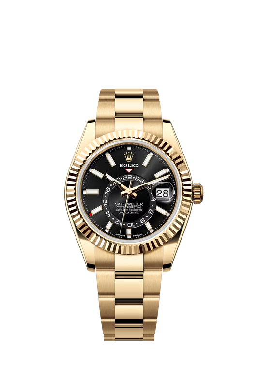 Sky Dweller Oyster 42 mm YG Black Dial Ref. 336938