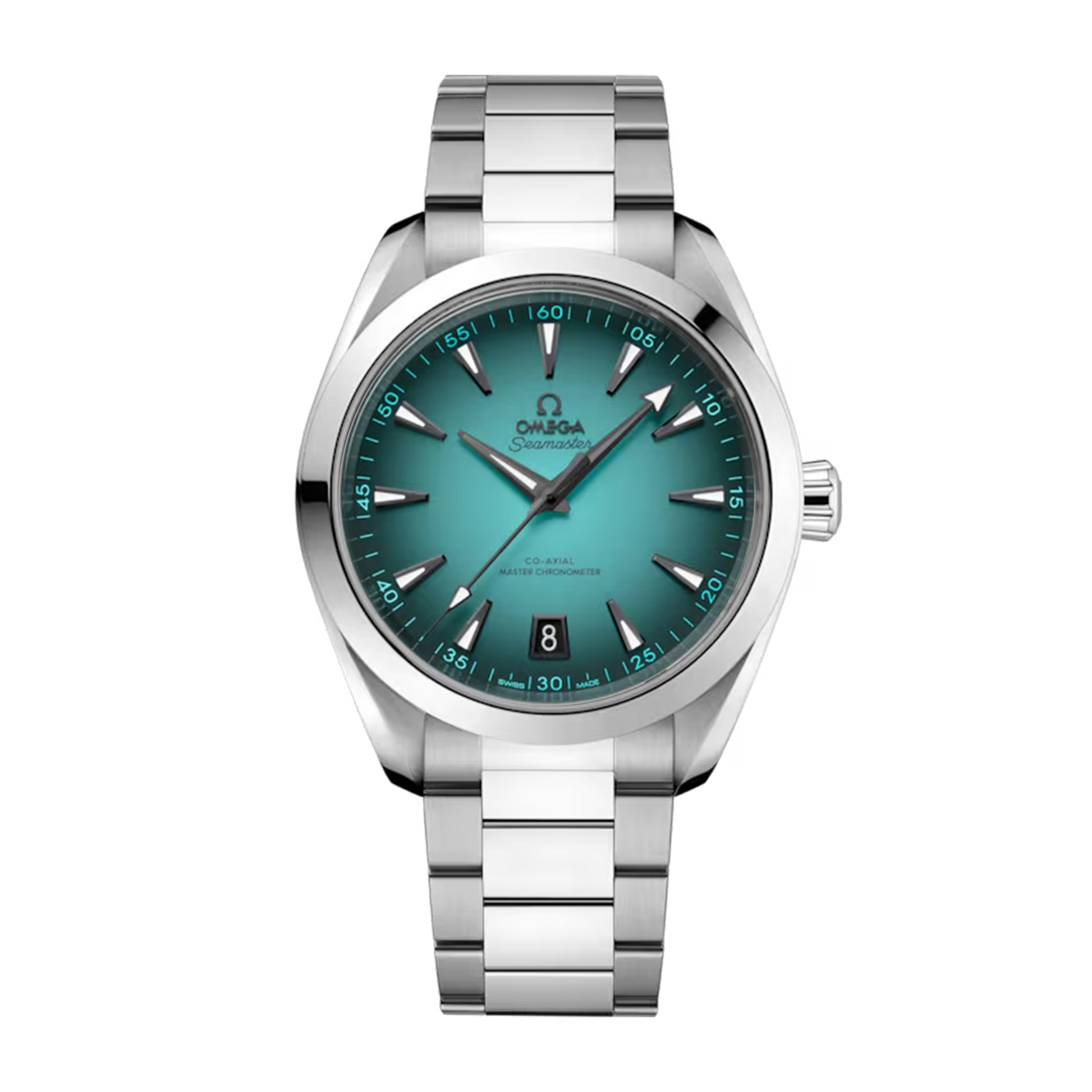 Omega Seamaster Aqua Terra Shades 150M 38mm 220.10.38.20.10.002 Bay Green dial steel bracelet watch