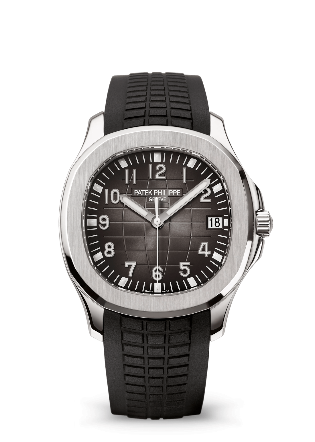 Patek Philippe Aquanaut 5167A-001 steel watch with black dial and black strap 5167A-001