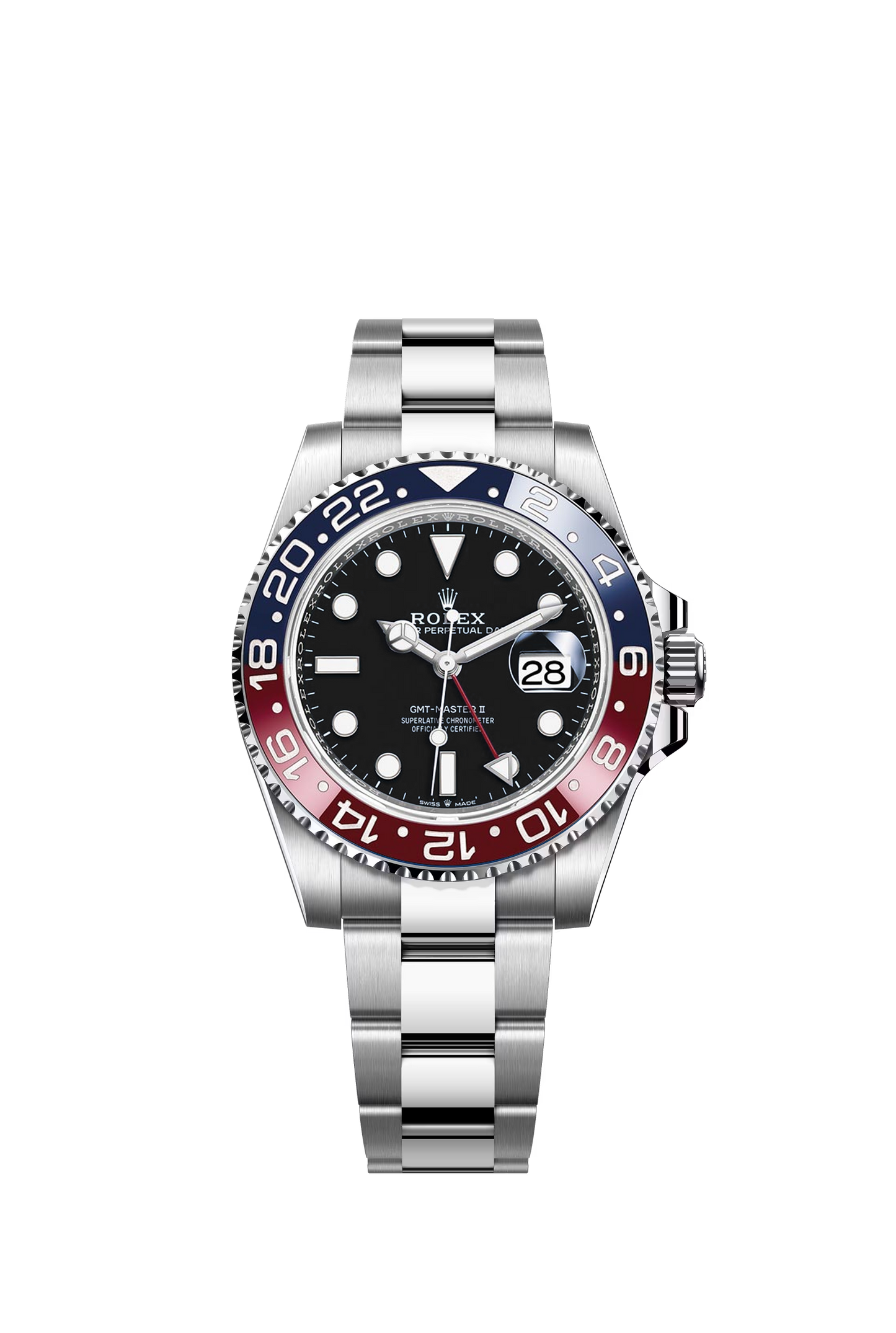 GMT-Master II 40 mm Oystersteel Ref. 126719BLRO "Pepsi"