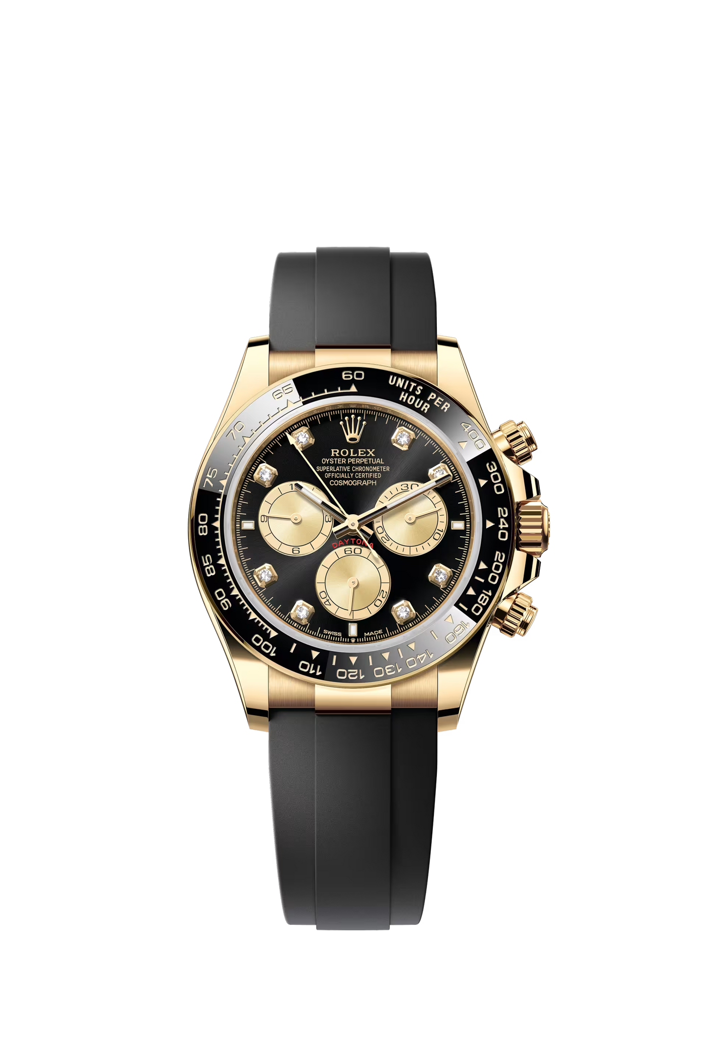 Rolex Cosmograph Daytona 40 mm ref 126518LN in yellow gold with Oysterflex bracelet