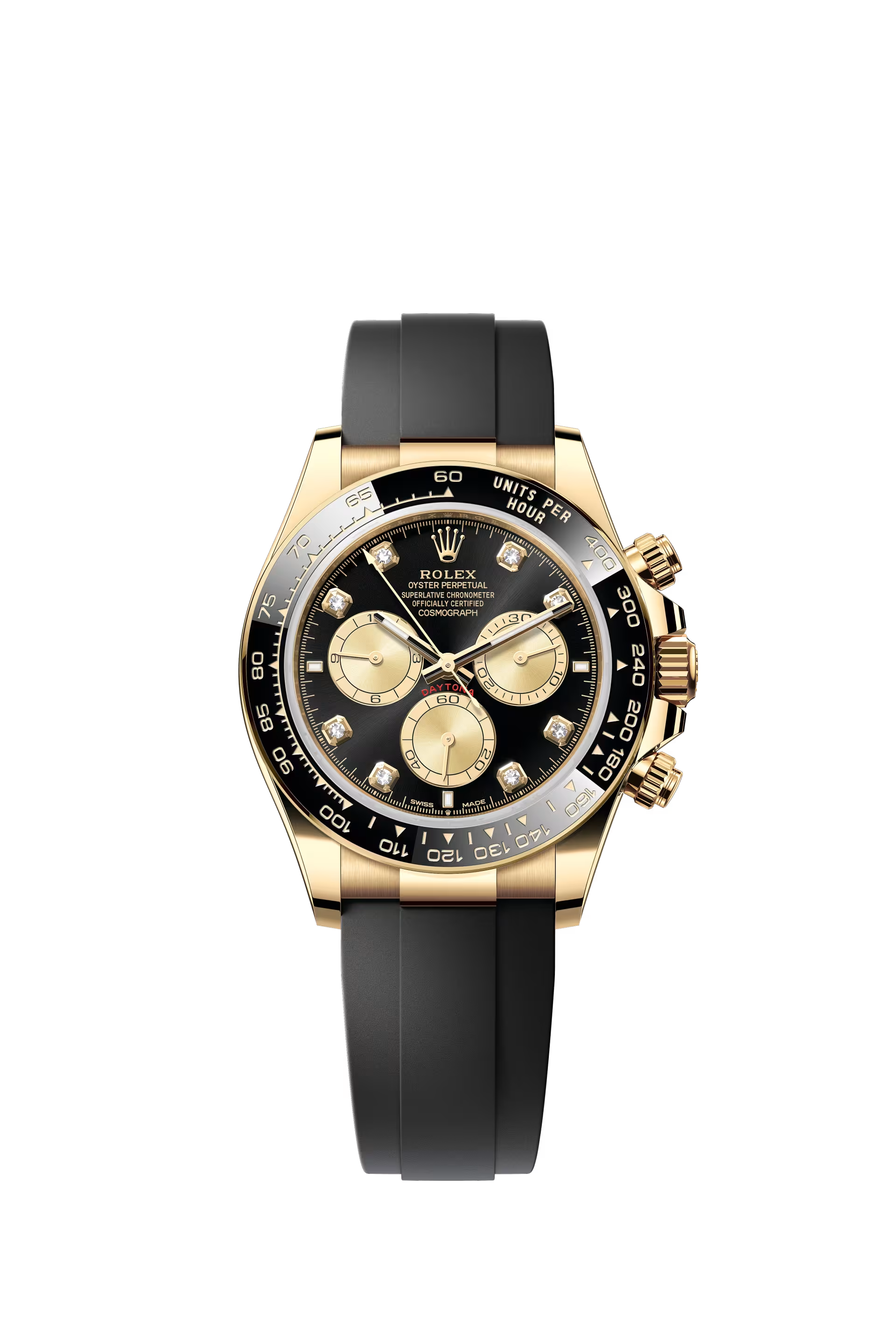 Rolex Cosmograph Daytona 40 mm ref 126518LN in yellow gold with Oysterflex bracelet