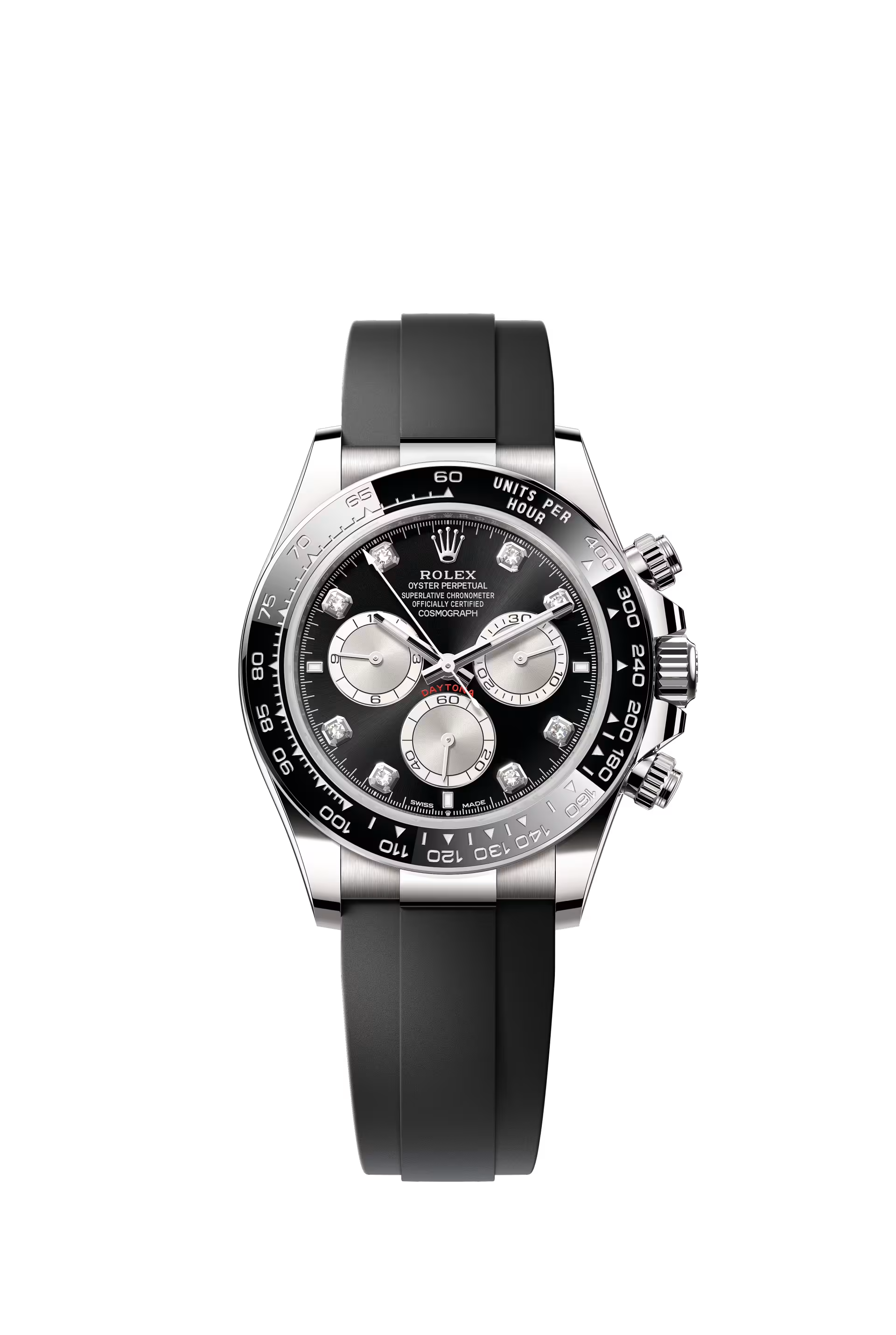 Rolex Cosmograph Daytona 40 mm 126519LN in white gold with Oysterflex 