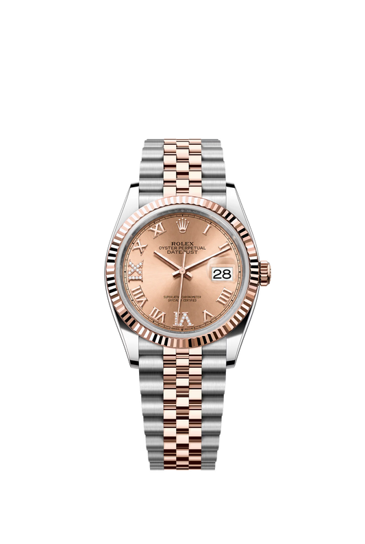 Rolex Datejust 36 Ref. 126231 Rose Roman VI IX Diamond Dial Jubilee