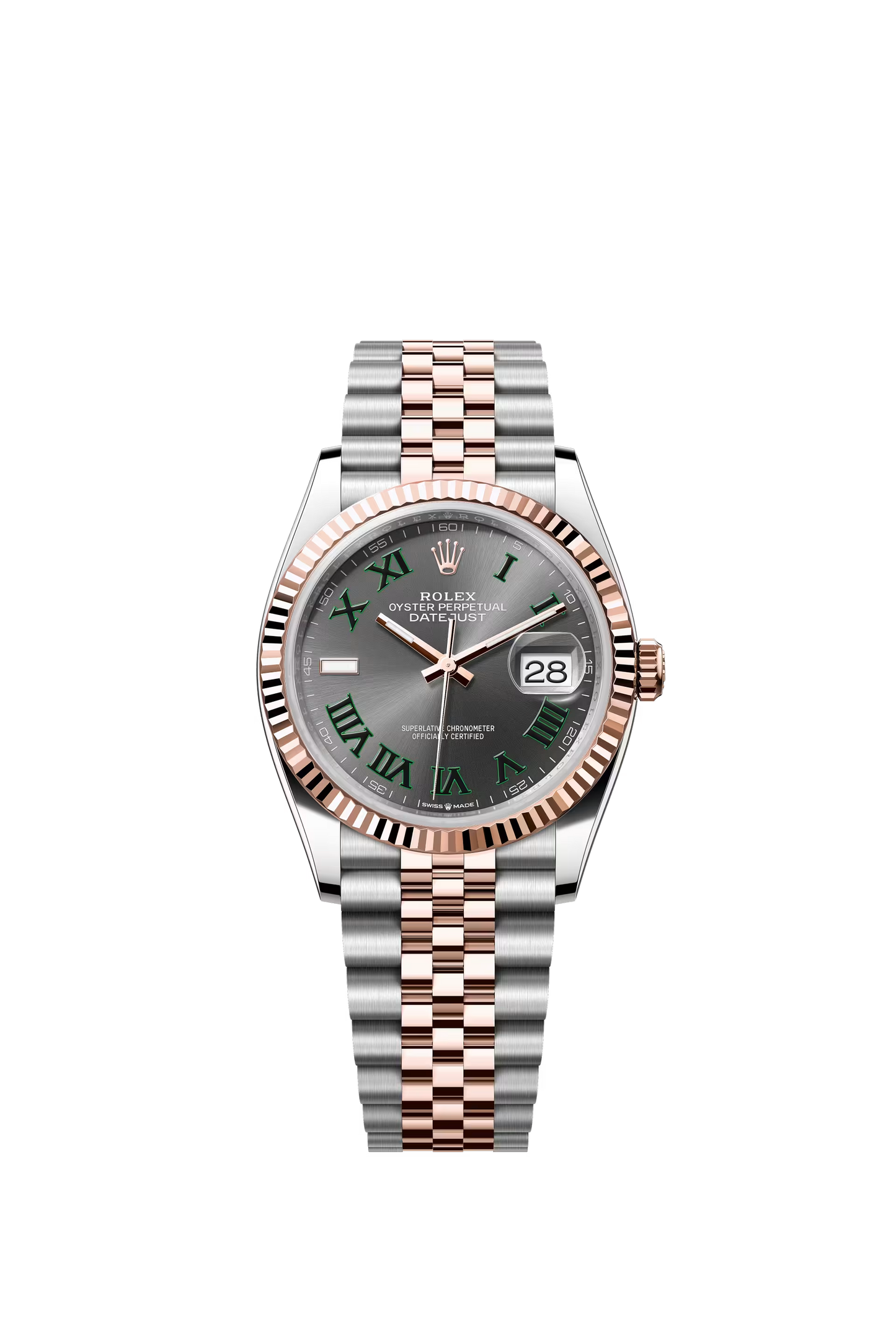 Rolex Datejust 36 Ref. 126231 Slate Wimbledon Dial Jubilee