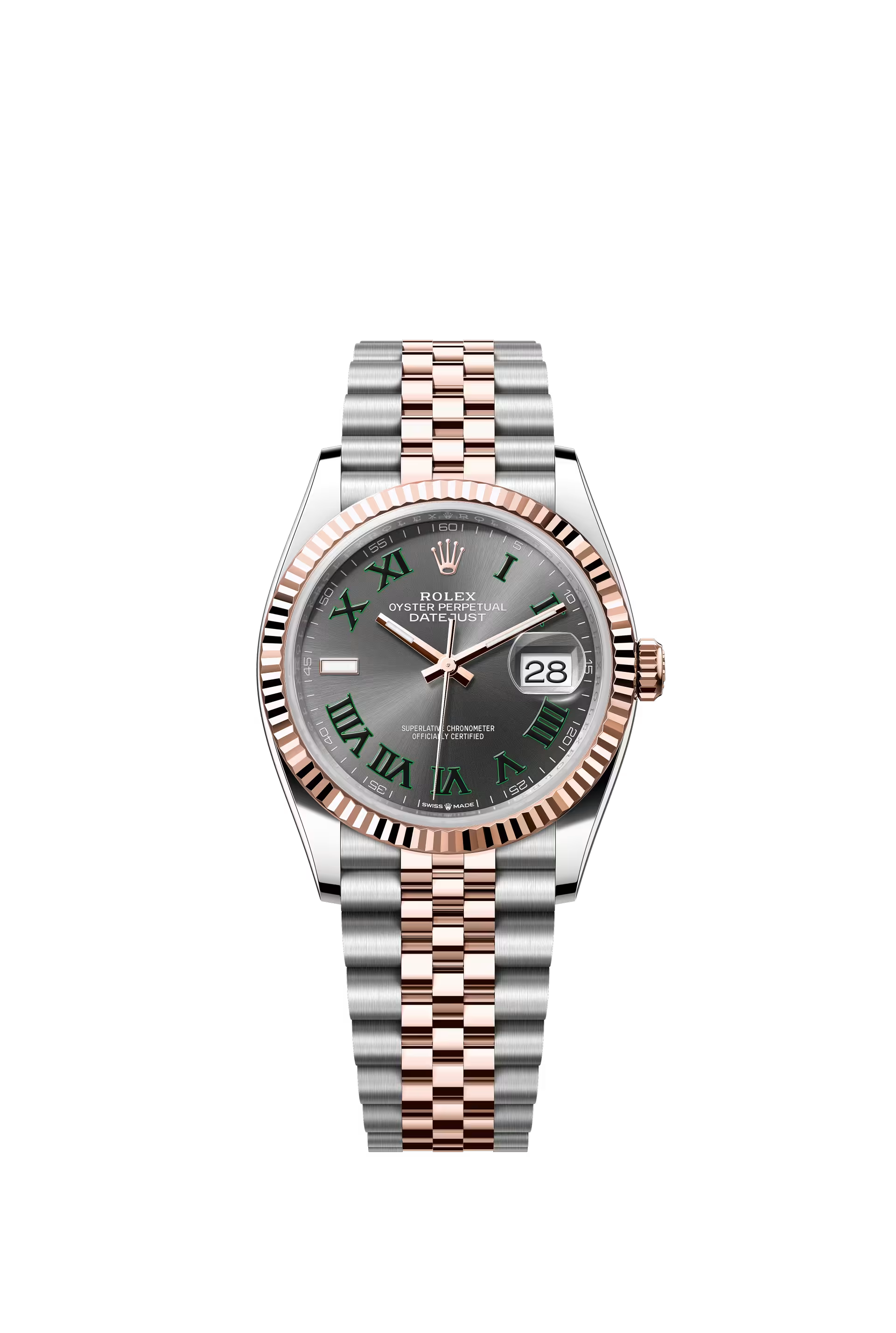 Rolex Datejust 36 Ref. 126231 Slate Wimbledon Dial Jubilee