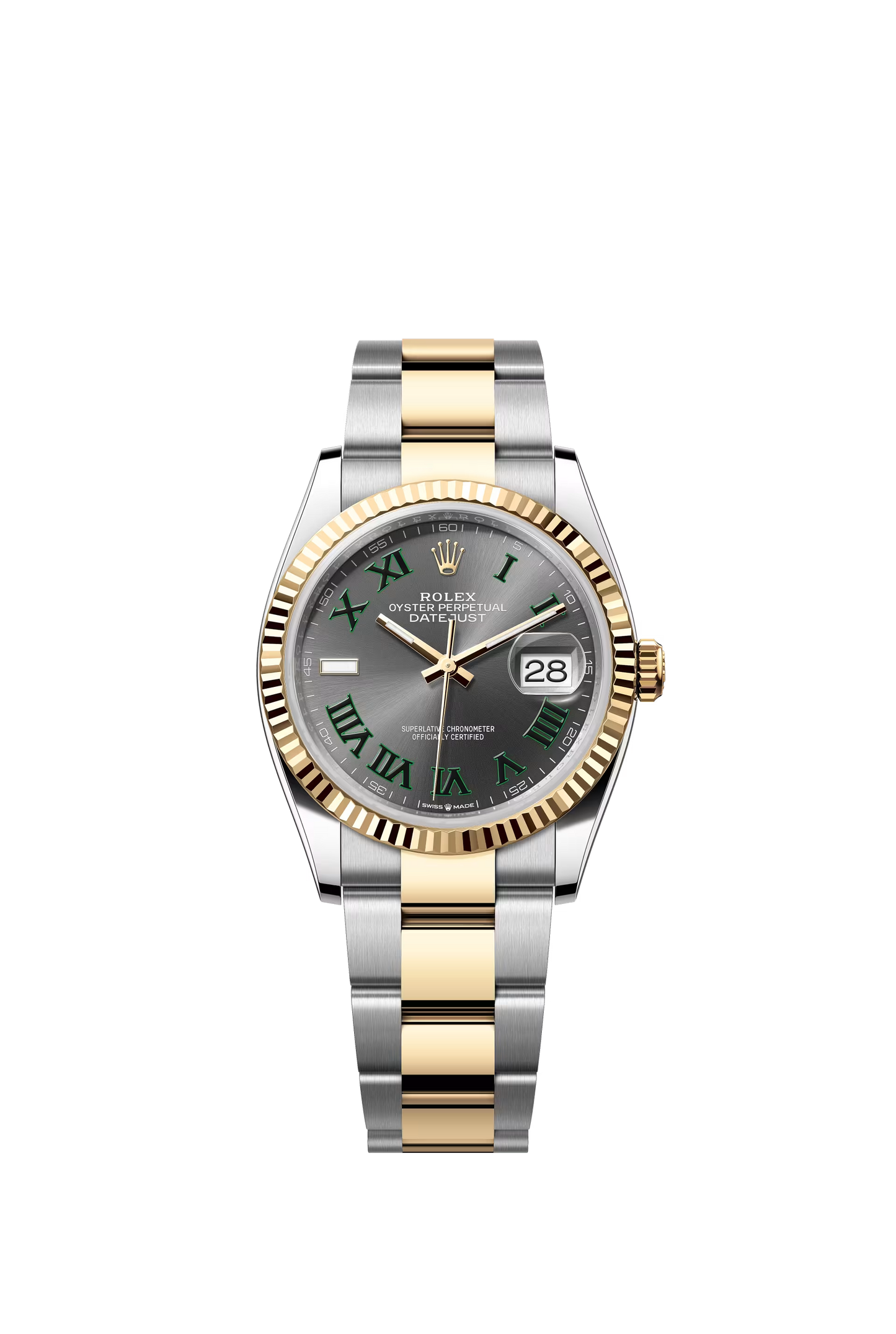 Rolex Datejust 36 Ref. 126233 Slate Wimbledon Dial Oyster Bracelet