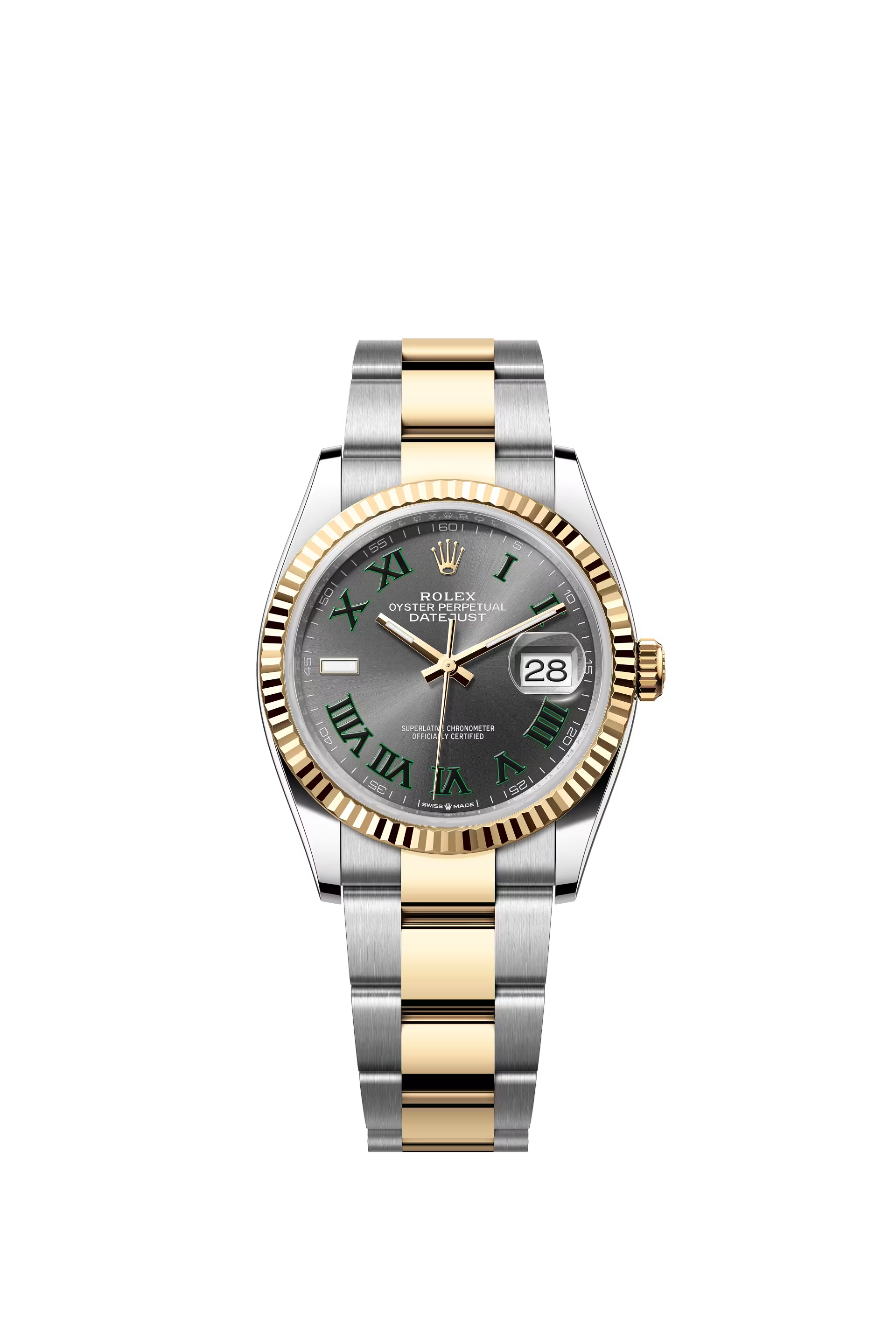 Rolex Datejust 36 Ref. 126233 Slate Wimbledon Dial Oyster Bracelet