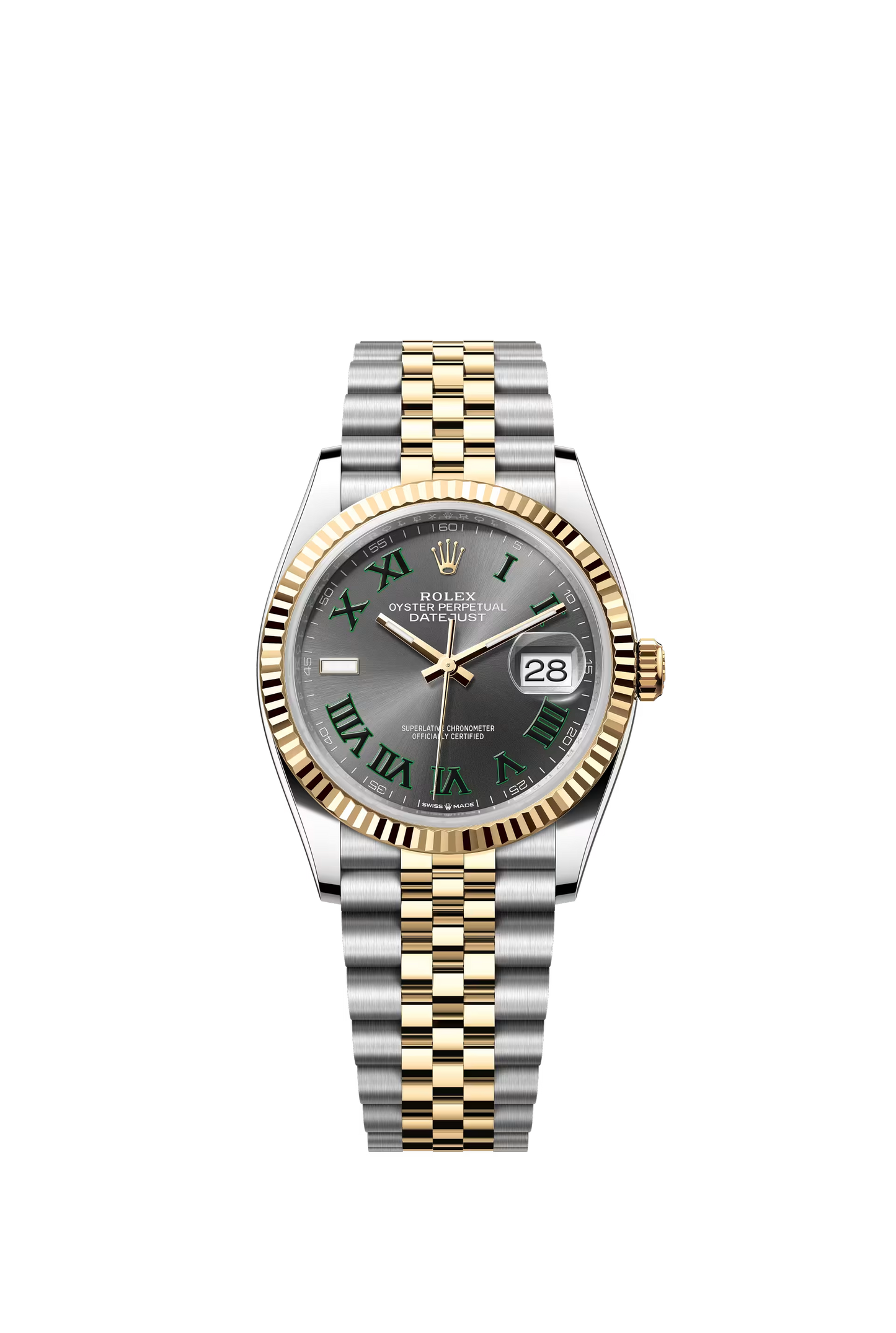Rolex Datejust 36 Ref. 126233 Slate Wimbledon Dial Jubilee