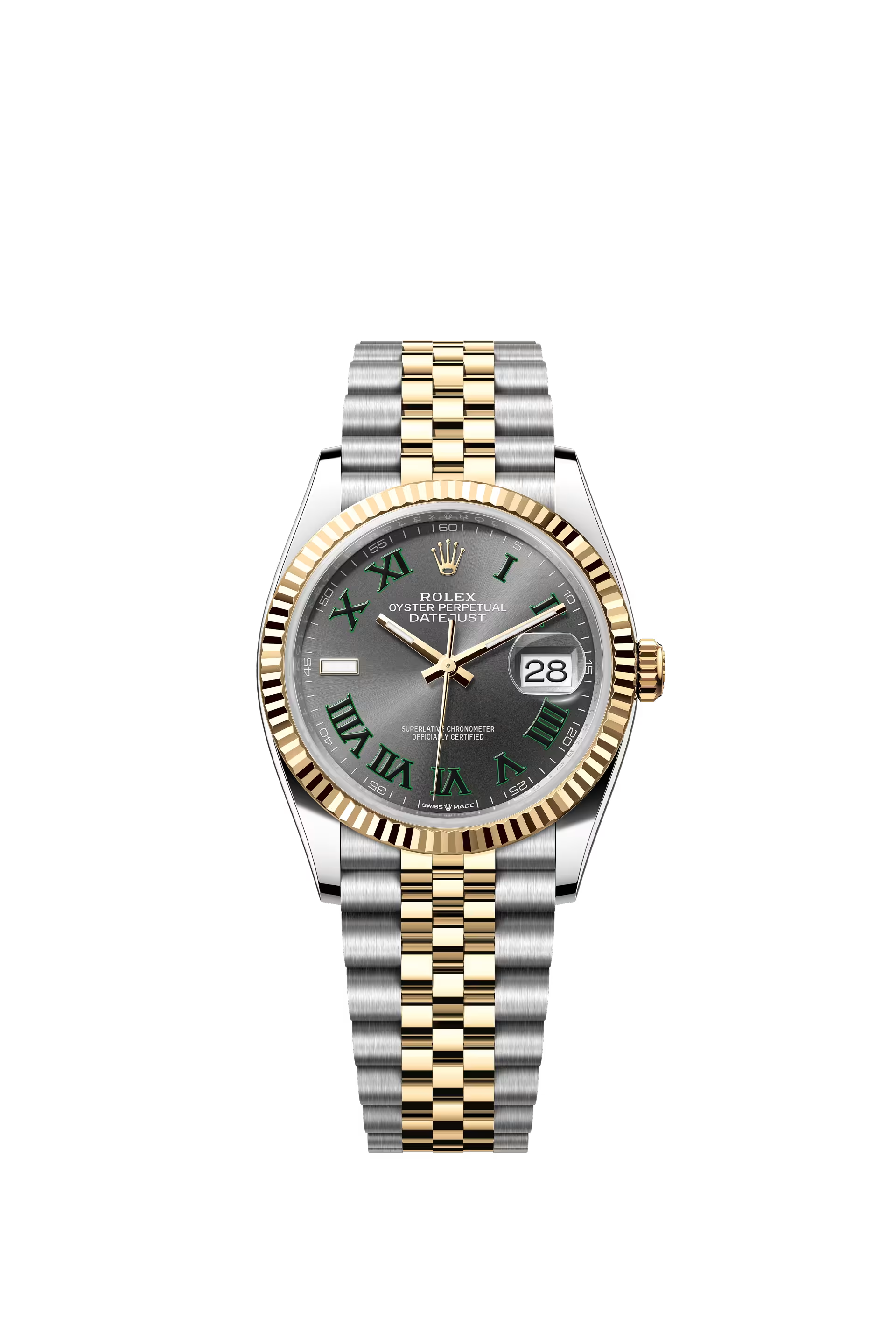 Rolex Datejust 36 Ref. 126233 Slate Wimbledon Dial Jubilee