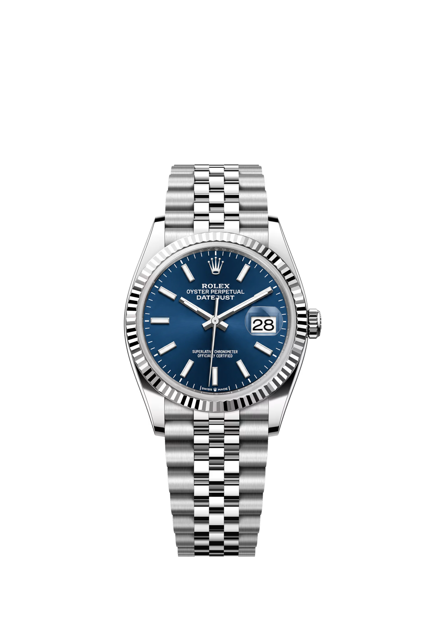 Rolex Datejust 36 Ref. 126234 Bright Blue Dial Jubilee
