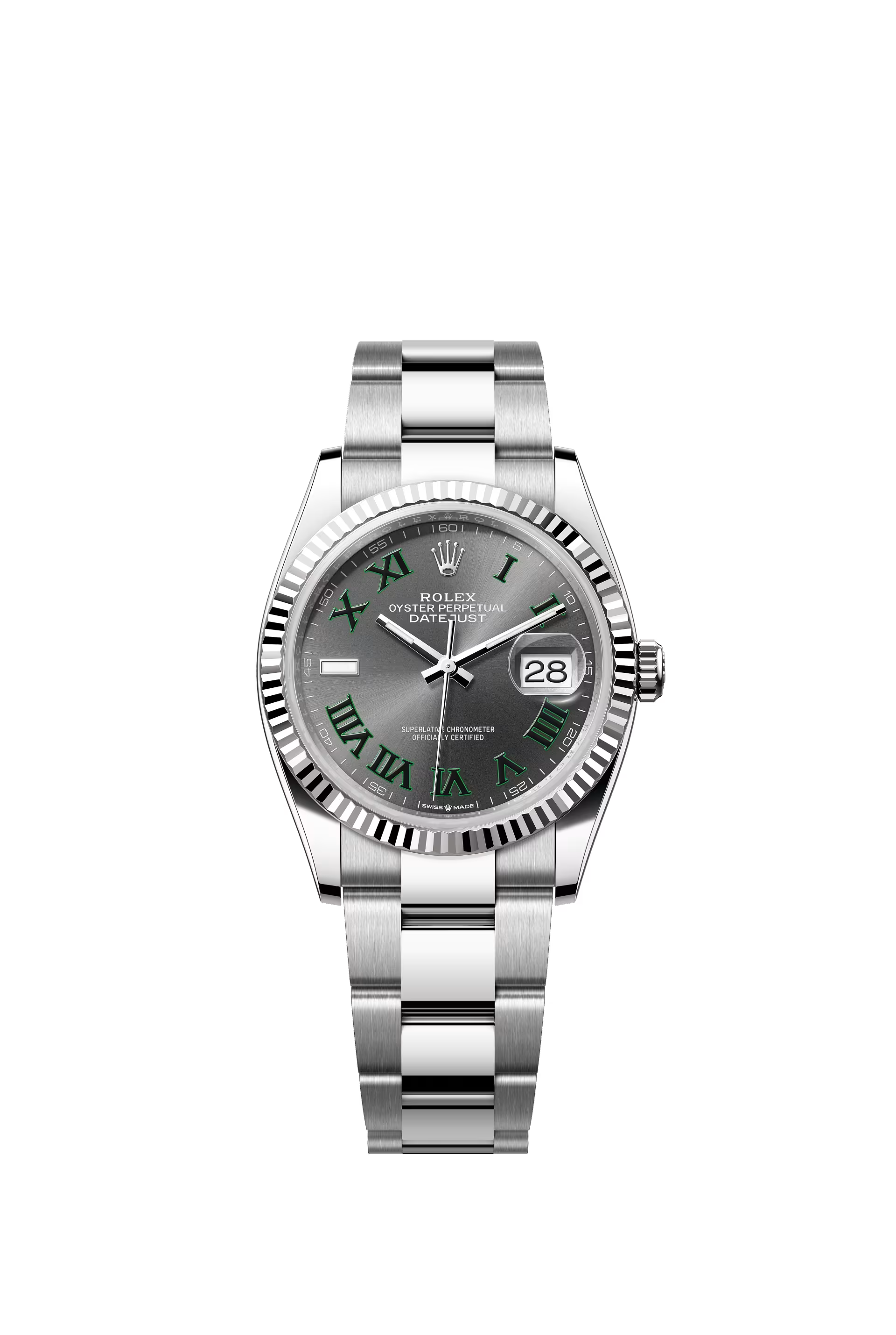 Rolex Datejust 36 Ref. 126234 Slate Wimbledon Dial Oyster Bracelet