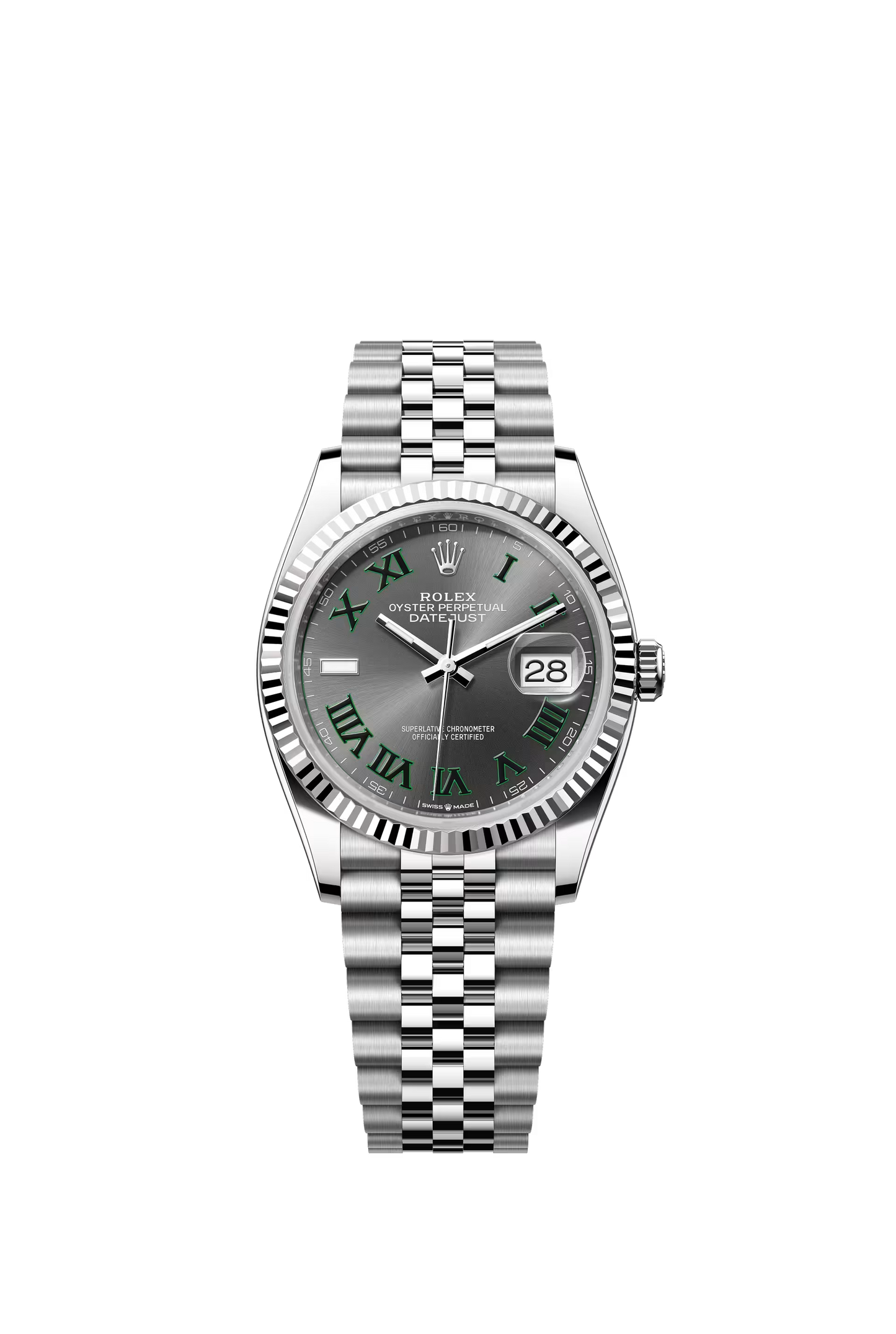 Rolex Datejust 36 Ref. 126234 Slate Wimbledon Dial Jubilee