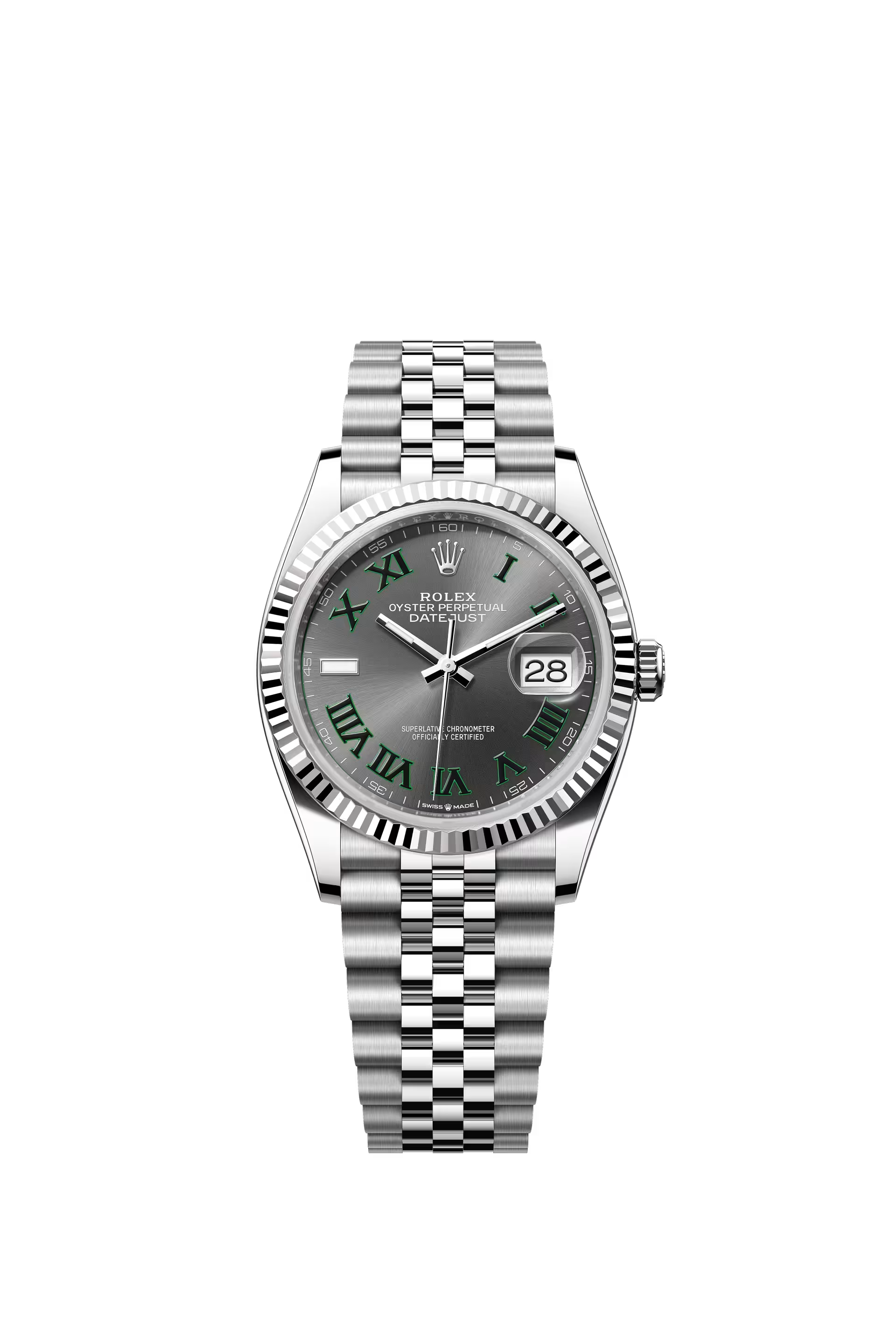 Rolex Datejust 36 Ref. 126234 Slate Wimbledon Dial Jubilee