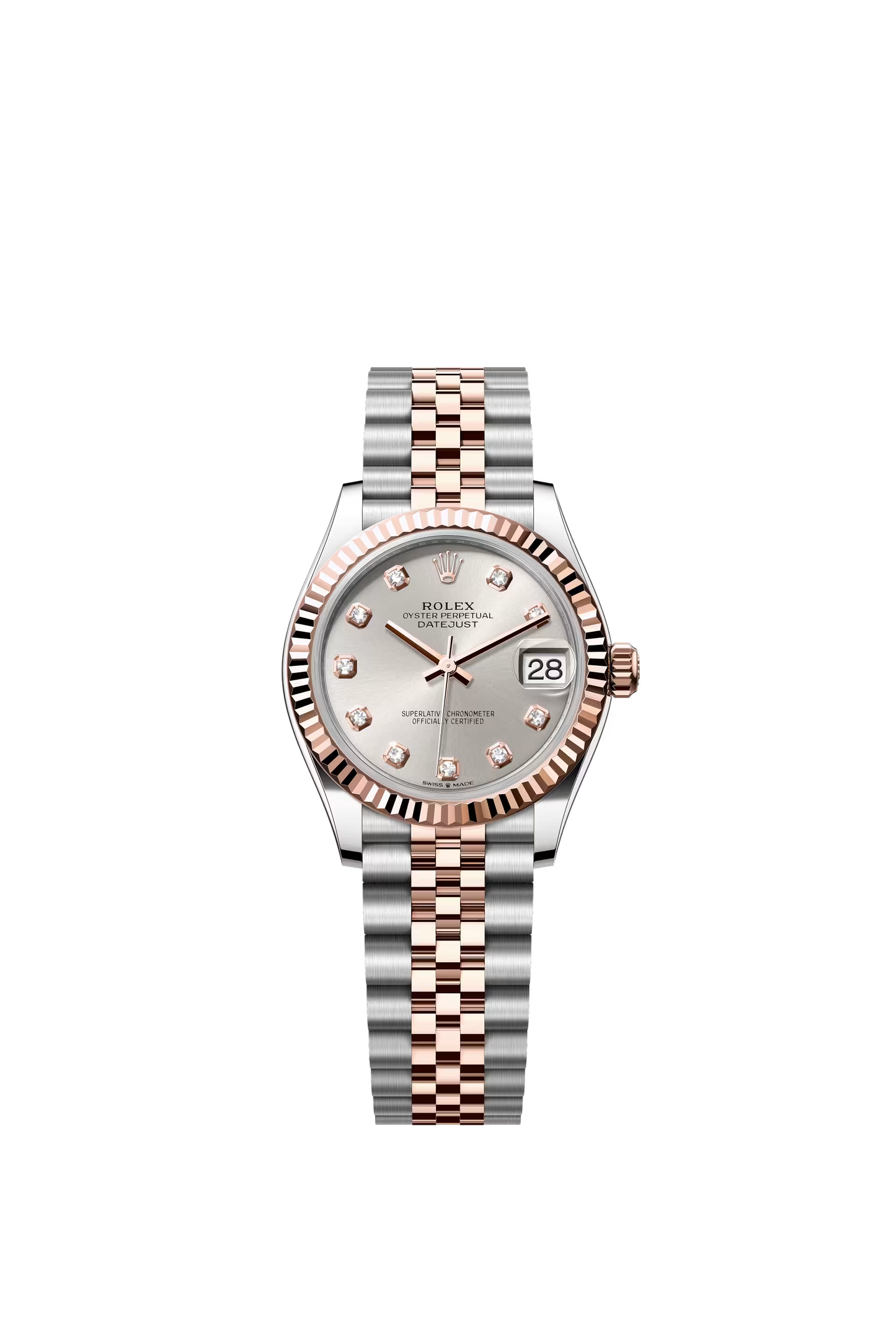 Rolex Datejust 31 Ref. 278271 Silver Diamond Dial Jubilee