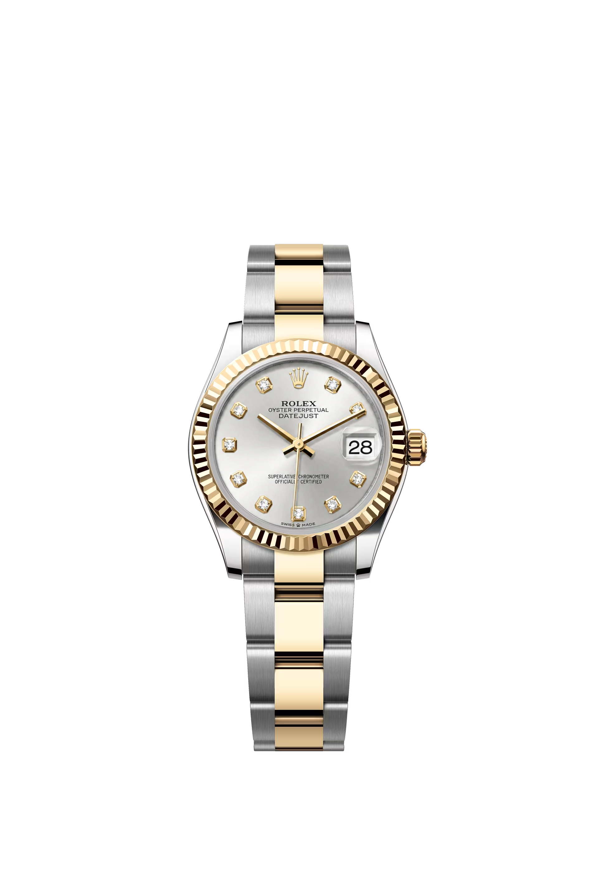 Rolex Datejust 31 Ref. 278273 Silver Diamond Dial Oyster Bracelet