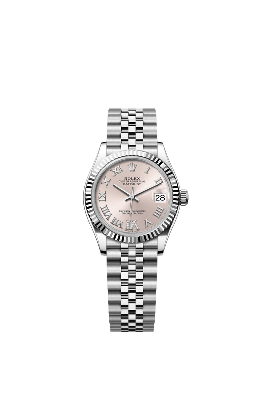 Rolex Datejust 31 Ref. 278274 Pink Roman VI IX Diamond Dial Jubilee
