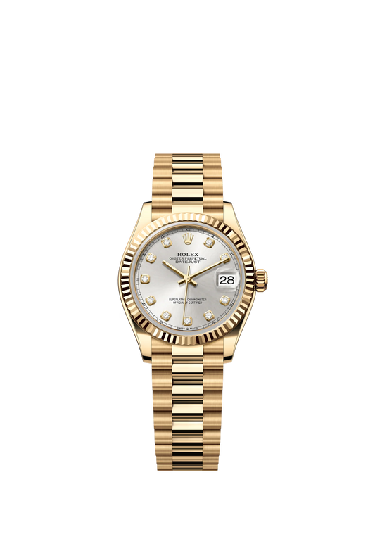 Rolex Datejust 31 Ref. 278278 White Mother of Pearl Diamond Dial President Bracelet