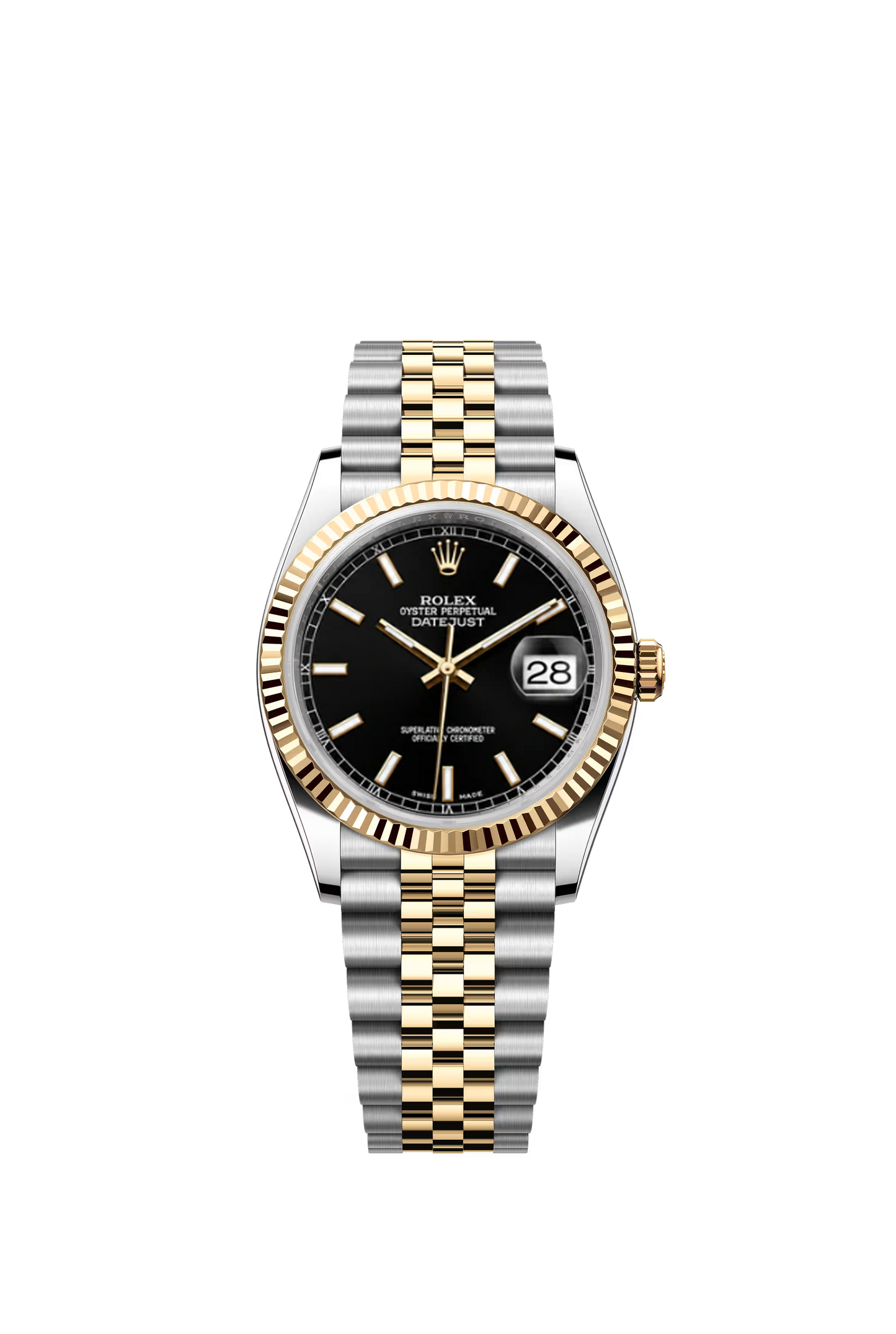Rolex Datejust 36 Ref. 126233 Black Dial Jubilee Yellow Rolesor