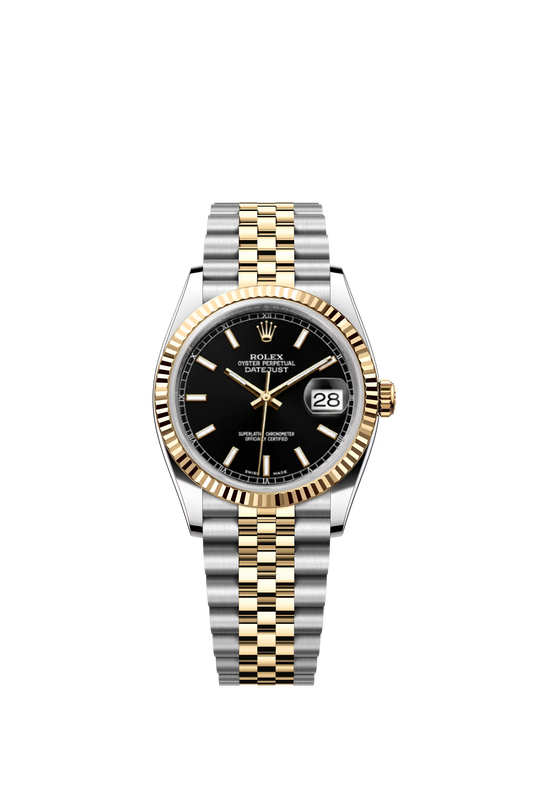 Rolex Datejust 36 Ref. 126233 Black Dial Jubilee Yellow Rolesor