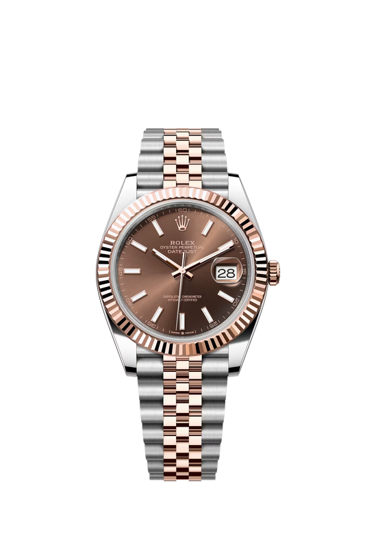 Rolex Datejust 41 Ref. 126331 Chocolate Dial Fluted Bezel Jubilee Bracelet
