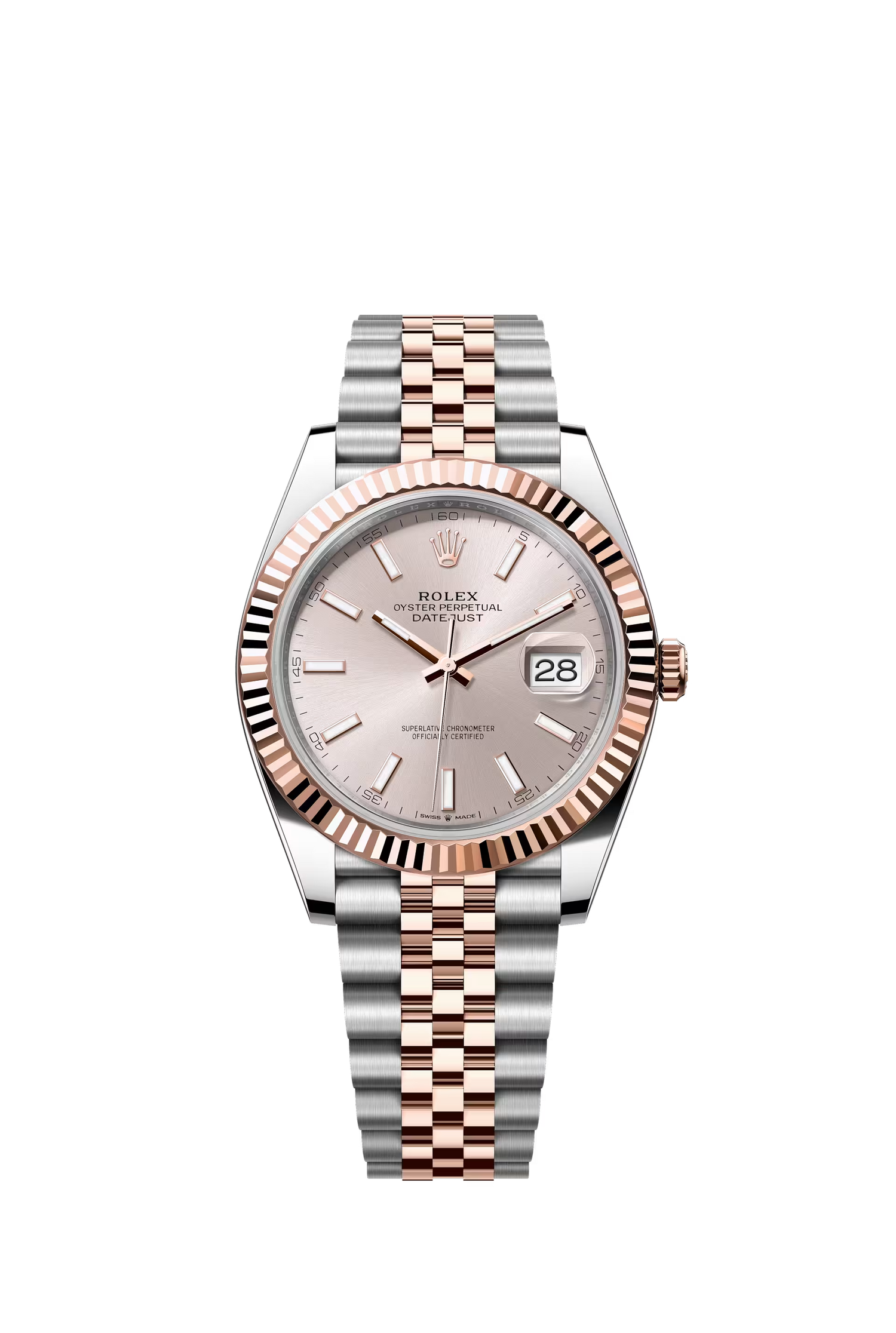 Rolex Datejust 41 Ref. 126331 Sundust Dial Fluted Bezel Jubilee Bracelet
