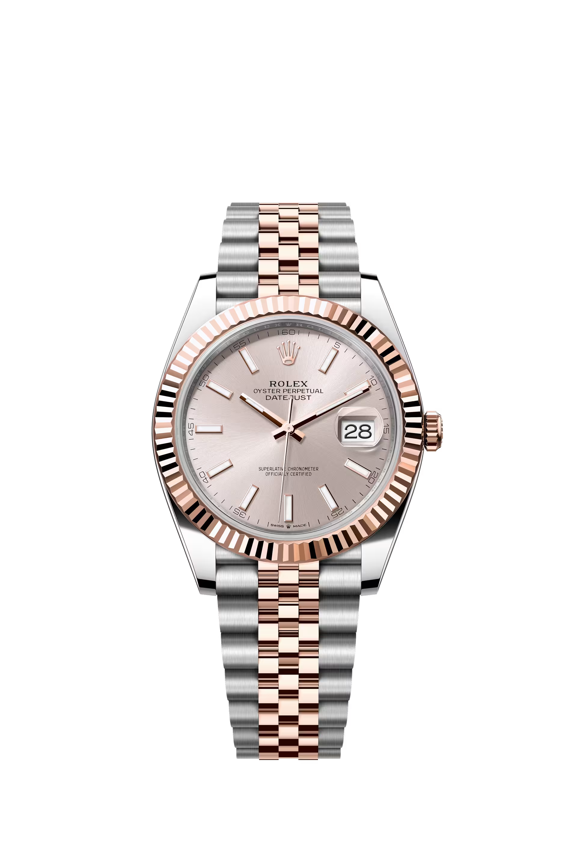 Rolex Datejust 41 Ref. 126331 Sundust Dial Fluted Bezel Jubilee Bracelet
