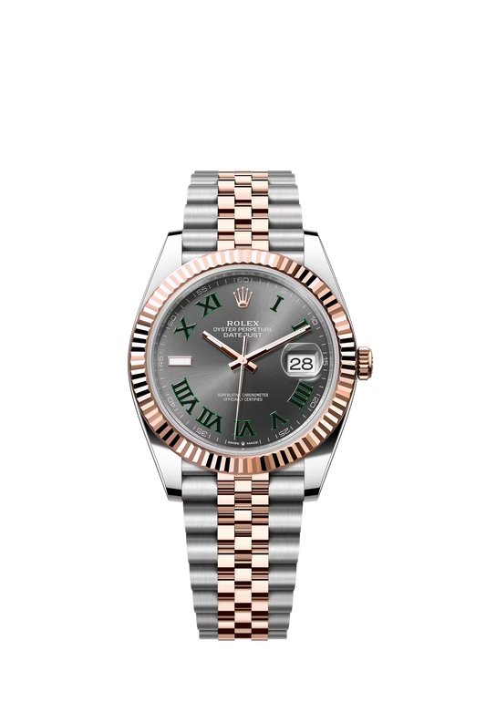 Rolex Datejust 41 Ref. 126331 Wimbledon Dial Fluted Bezel Jubilee Bracelet