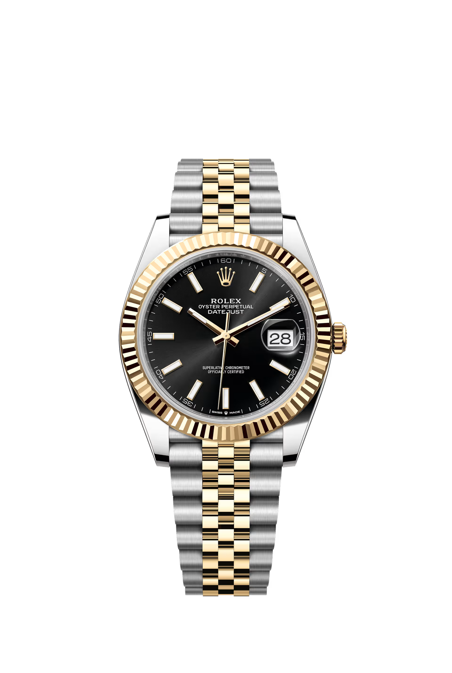 Rolex Datejust 41 Ref. 126333 Black Dial Fluted Bezel Jubilee Bracelet

