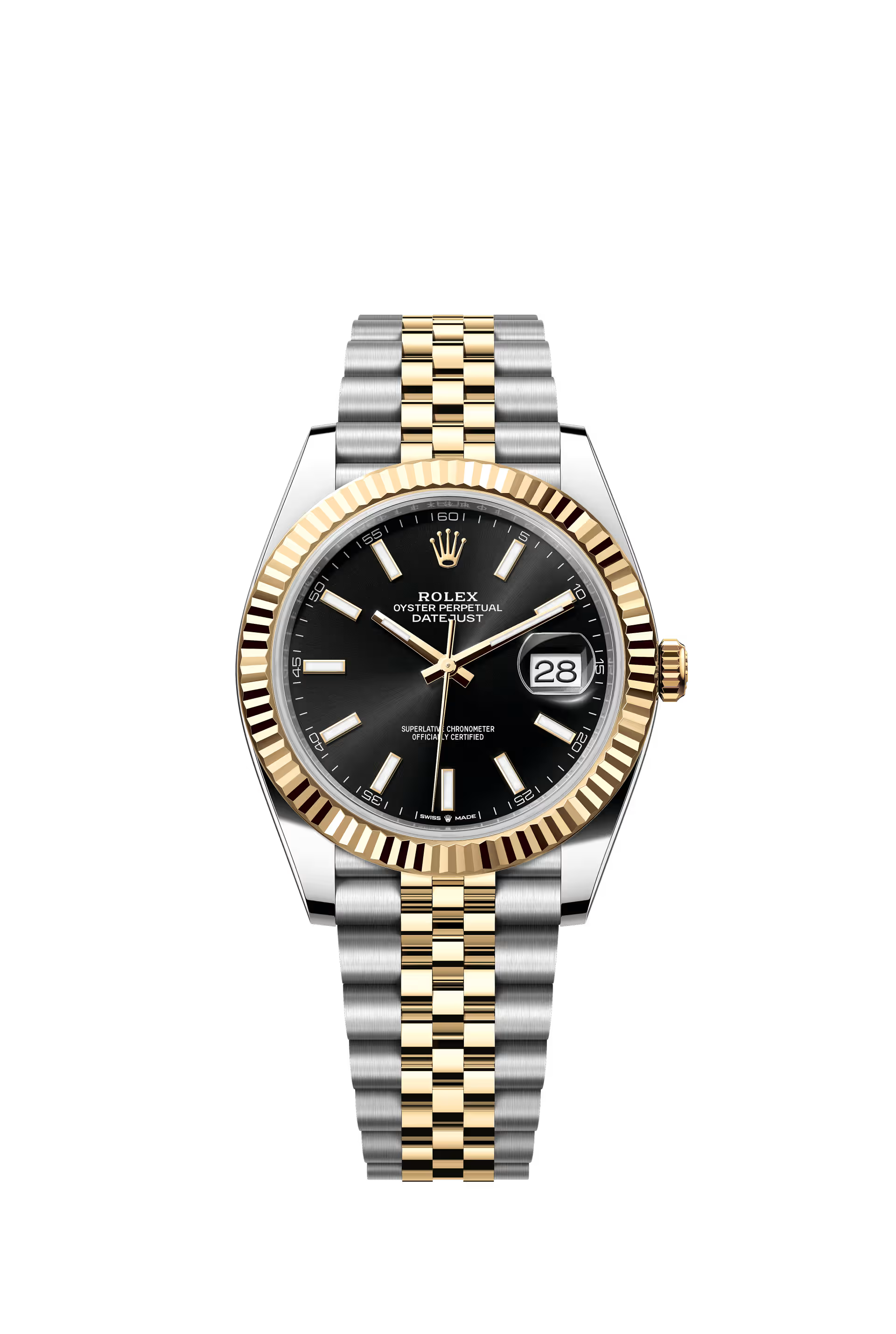 Rolex Datejust 41 Ref. 126333 Black Dial Fluted Bezel Jubilee Bracelet

