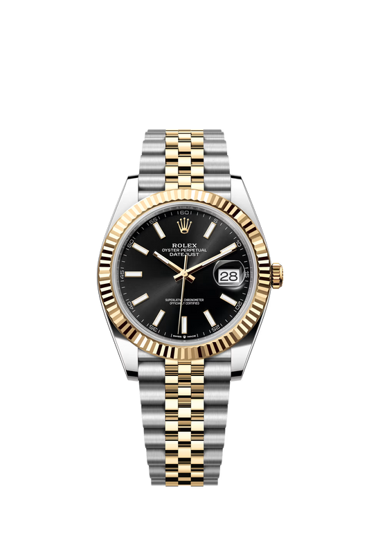 Rolex Datejust 41 Ref. 126333 Black Dial Fluted Bezel Jubilee Bracelet

